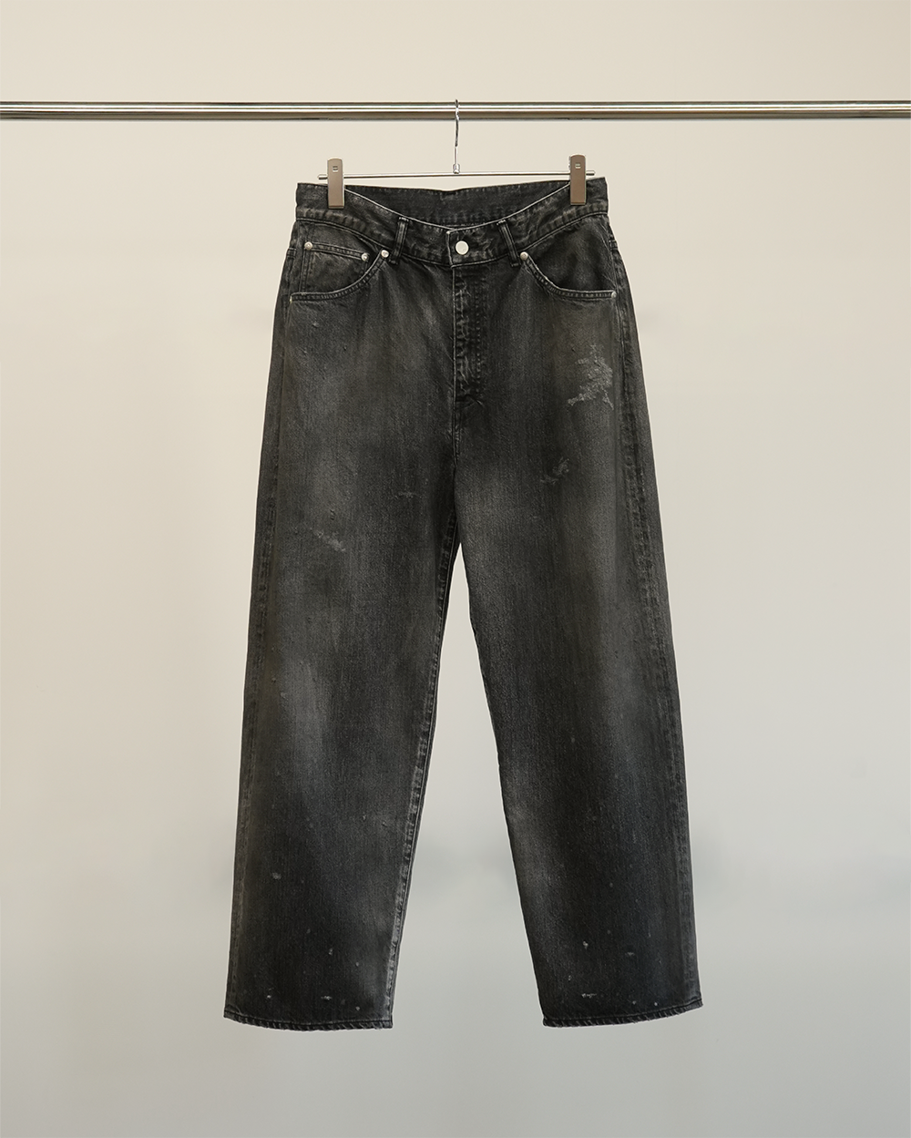 TAPERED 5P DENIM PANTS(BLACK)