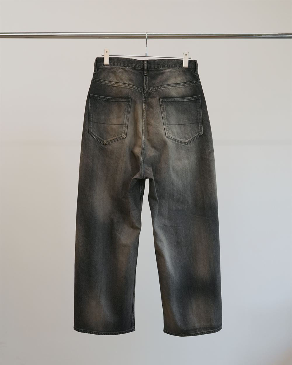 AGING WIDE 5P DENIM PANTS(BLACK)