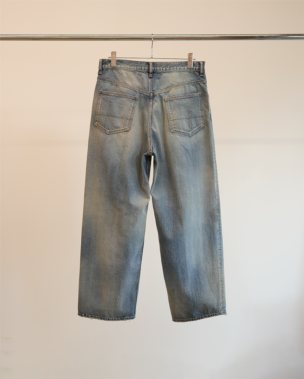 AGING STRAIGHT 5P DENIM PANTS(INDIGO)