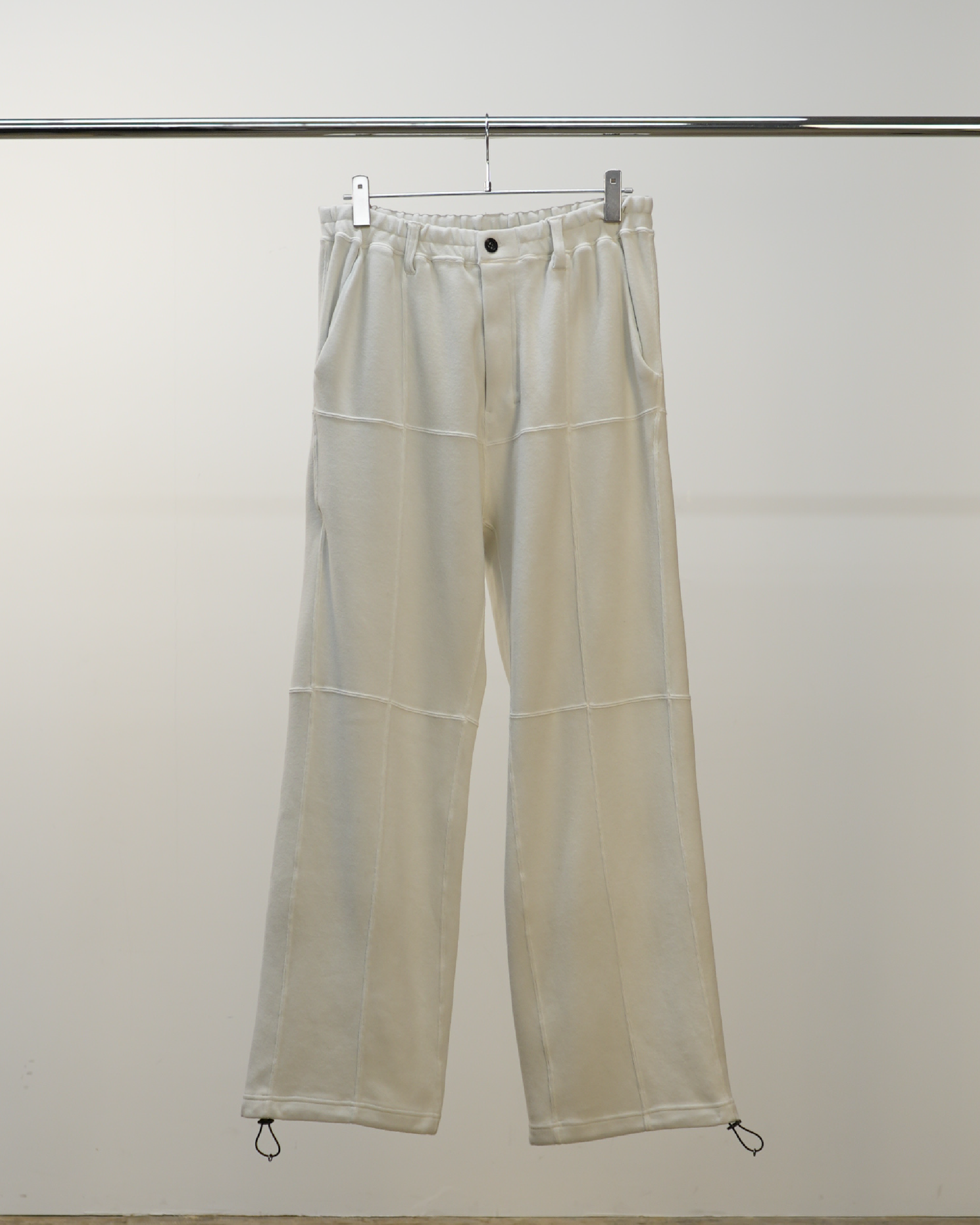 SWITCHING SMOOTH KNIT PANTS(WHITE)