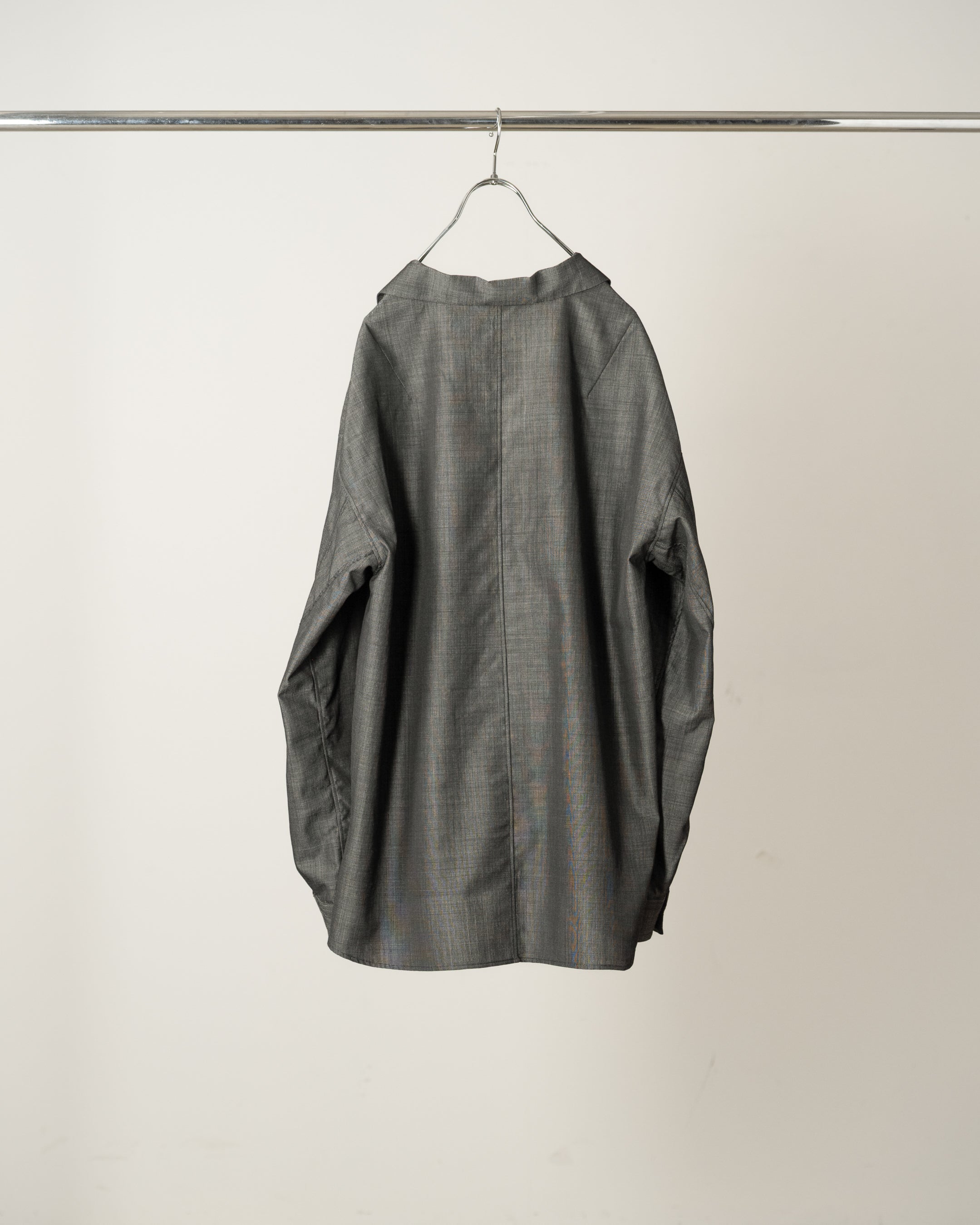 WOOL HAKEME TAILORED SHIRT(BLACK)