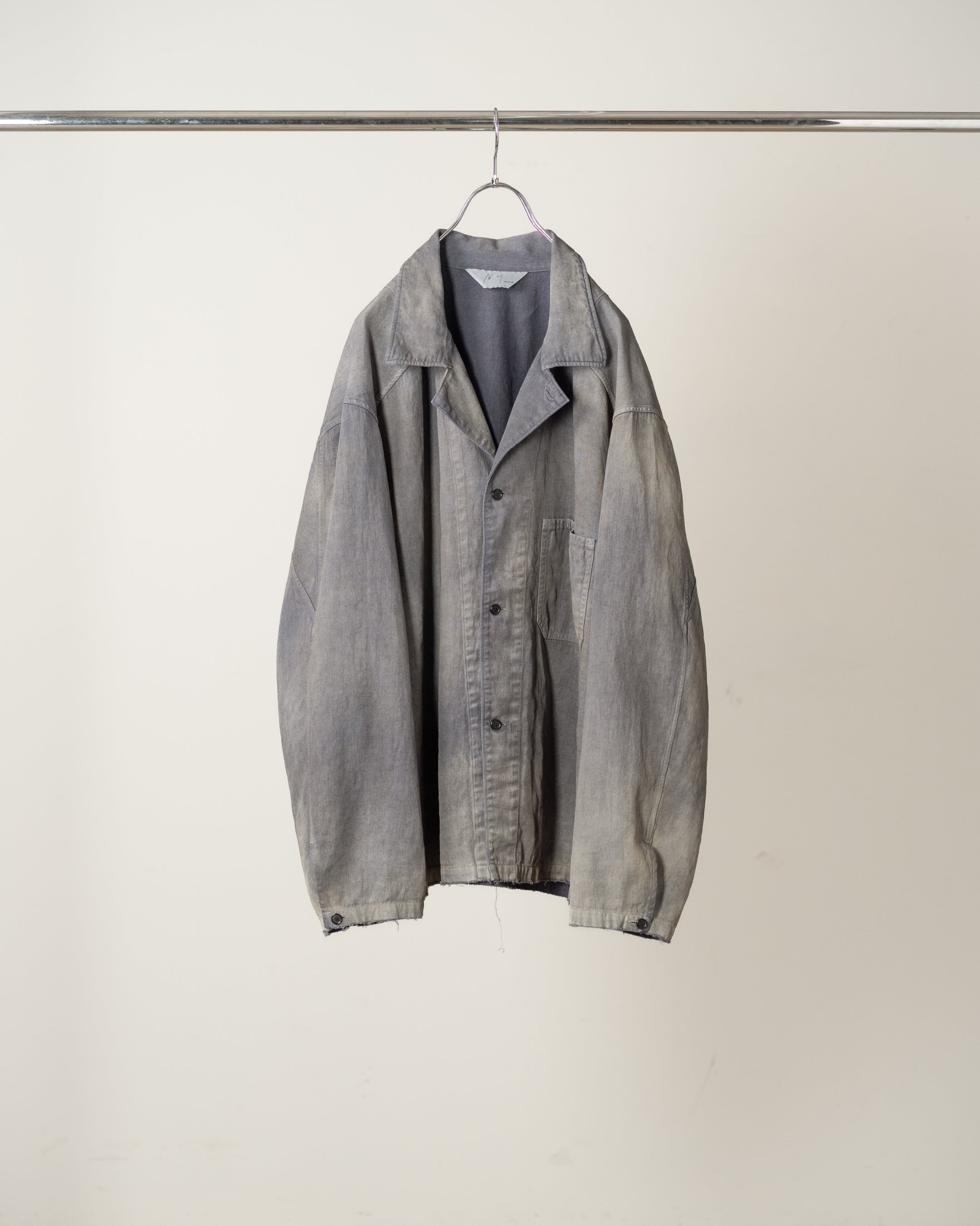 FADED L/C WORK SHIRT(F. BLUE)
