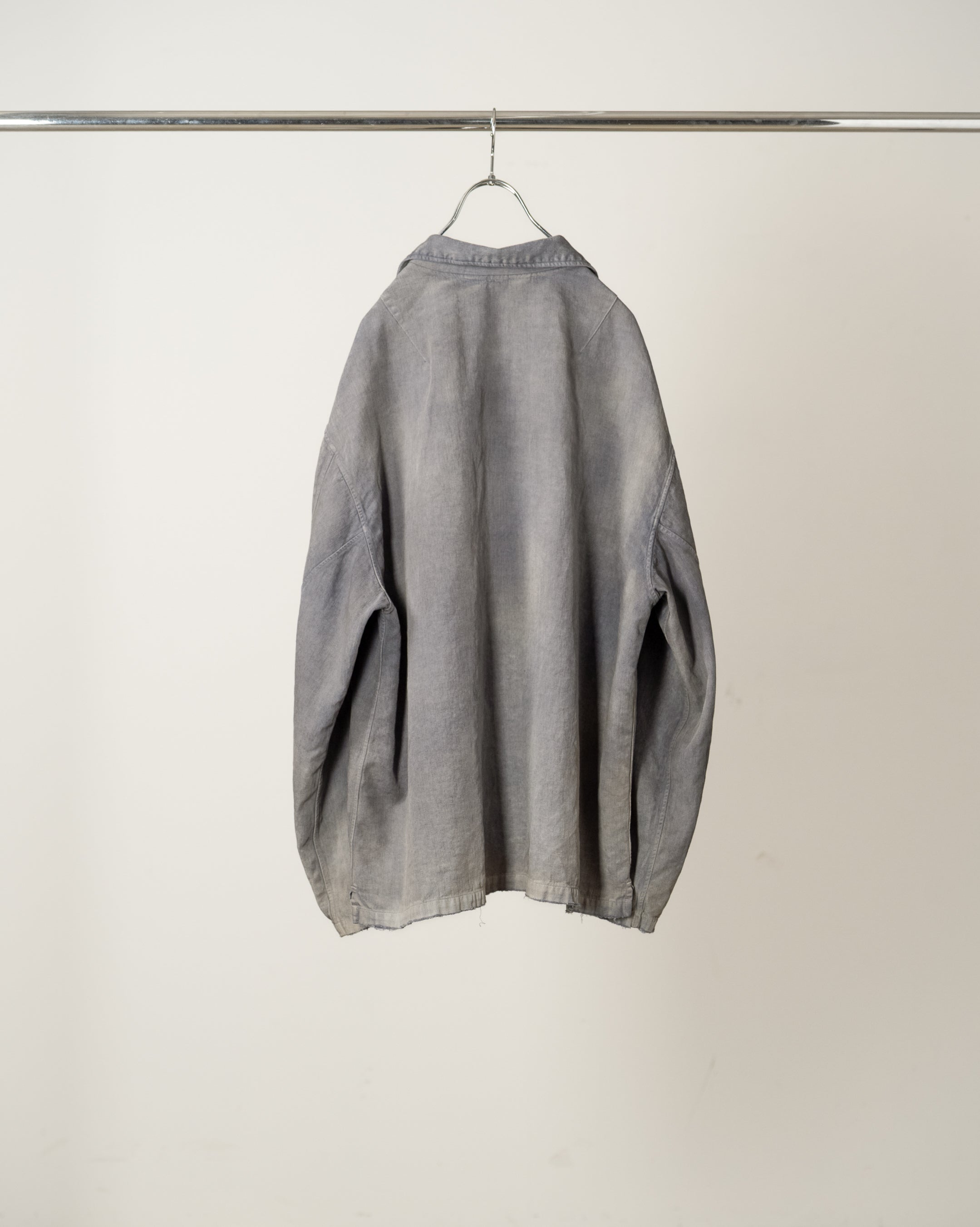 FADED L/C WORK SHIRT(F. BLUE)