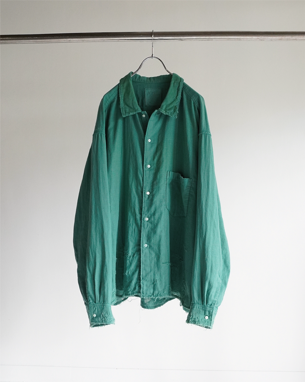 DOUBLEGAUZE CRASH LS SHIRT(GREEN)