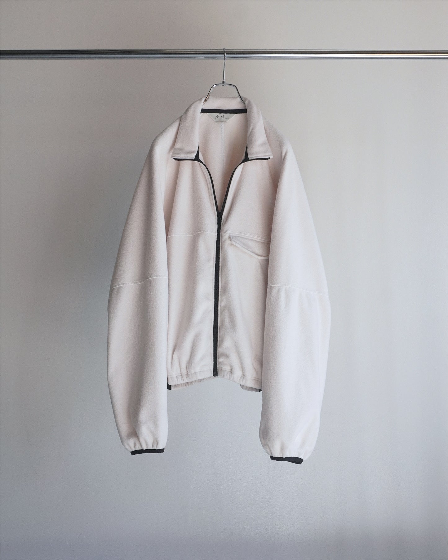 FLEECE SWITCHING JACKET(WHITE)