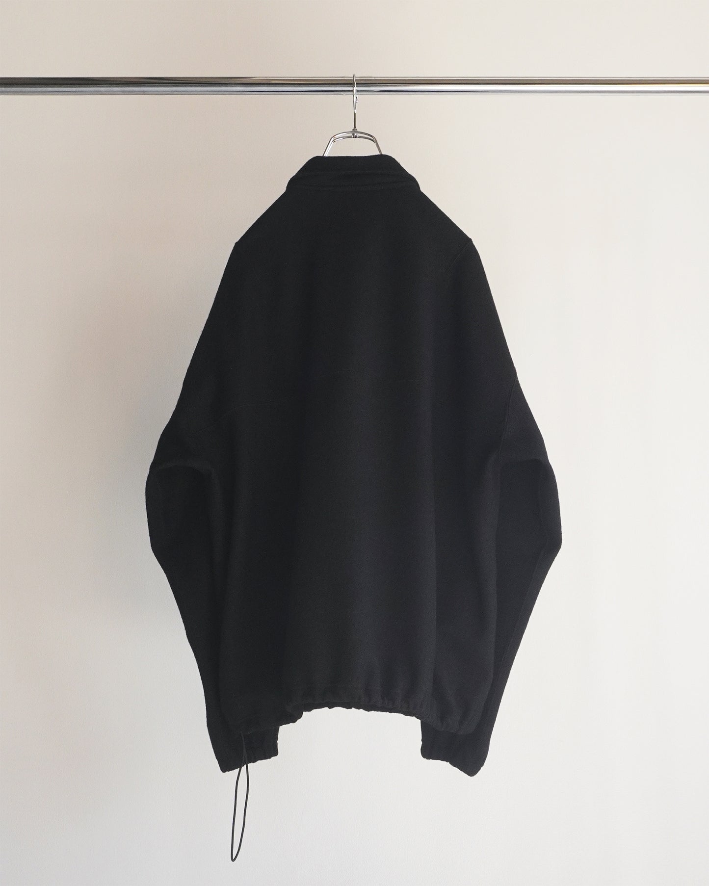 WOOL PULL OVER SHIRT(BLACK)