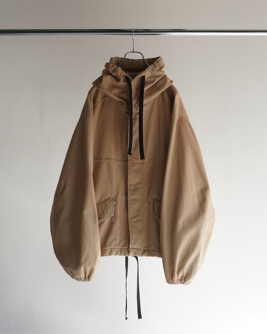 DRILL HOODIE JACKET(BEIGE)