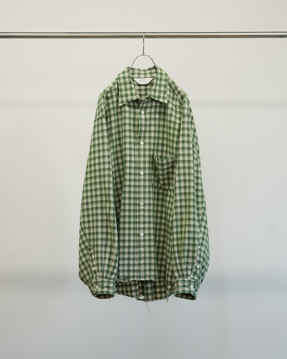 C/R CHECK OVER SHIRT(GREEN)