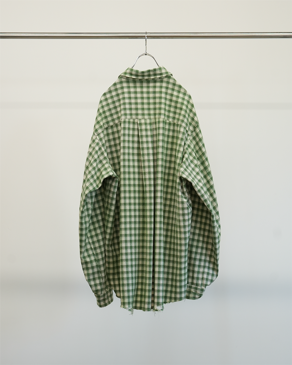 C/R CHECK OVER SHIRT(GREEN)