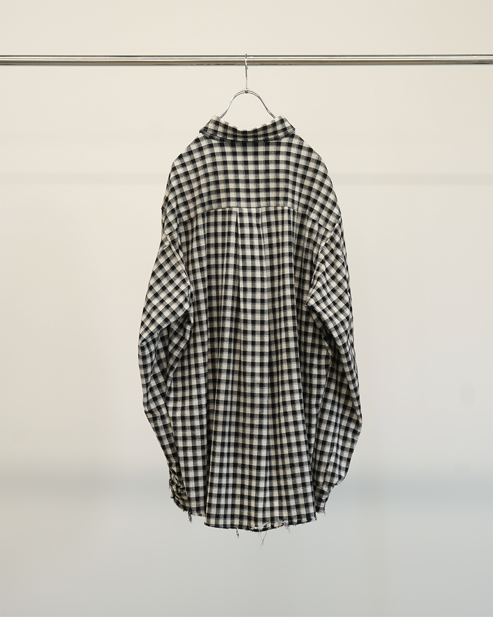 C/R CHECK OVER SHIRT(BLACK)