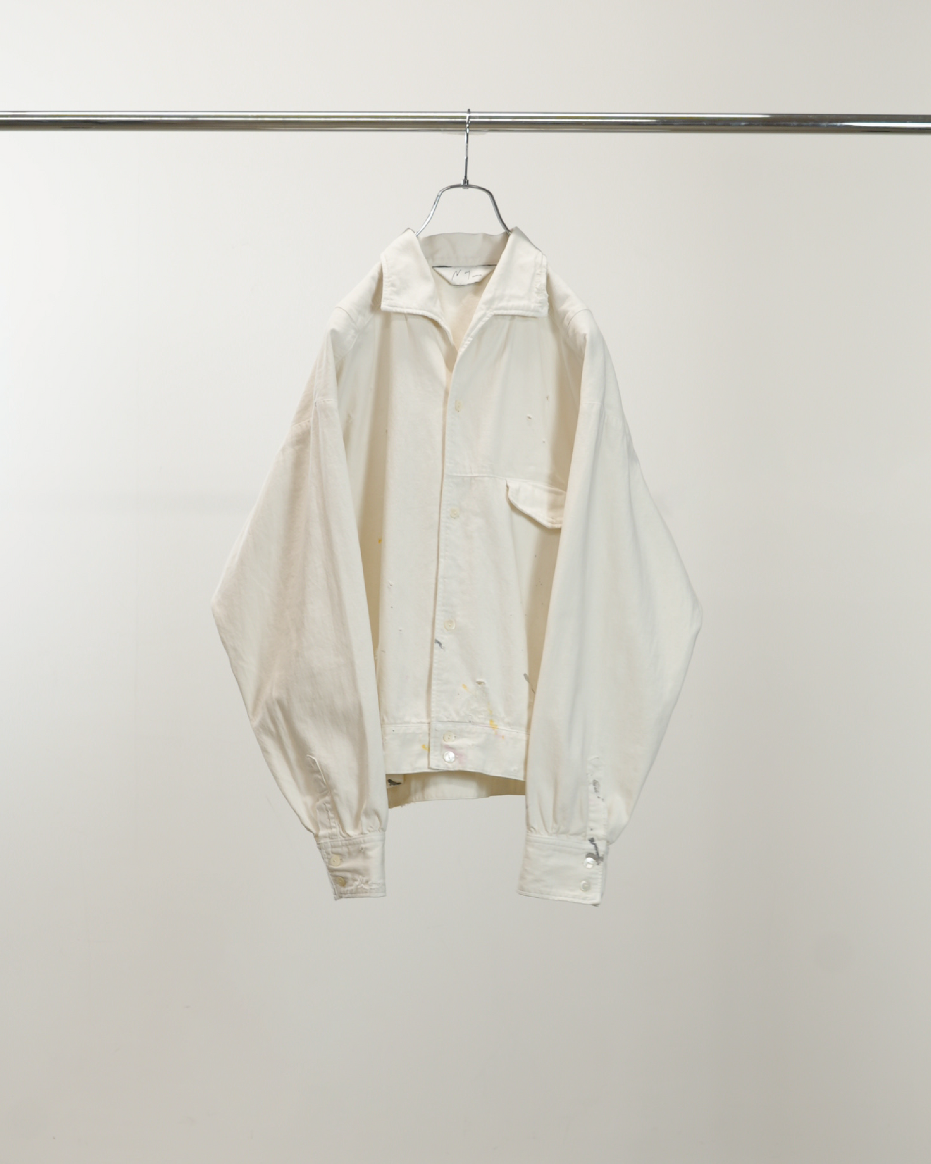 ジャケット・アウター ancellm DENIM OPEN COLLAR SHIRT ANC-SH62-EX-1_77207ef3-71eb-