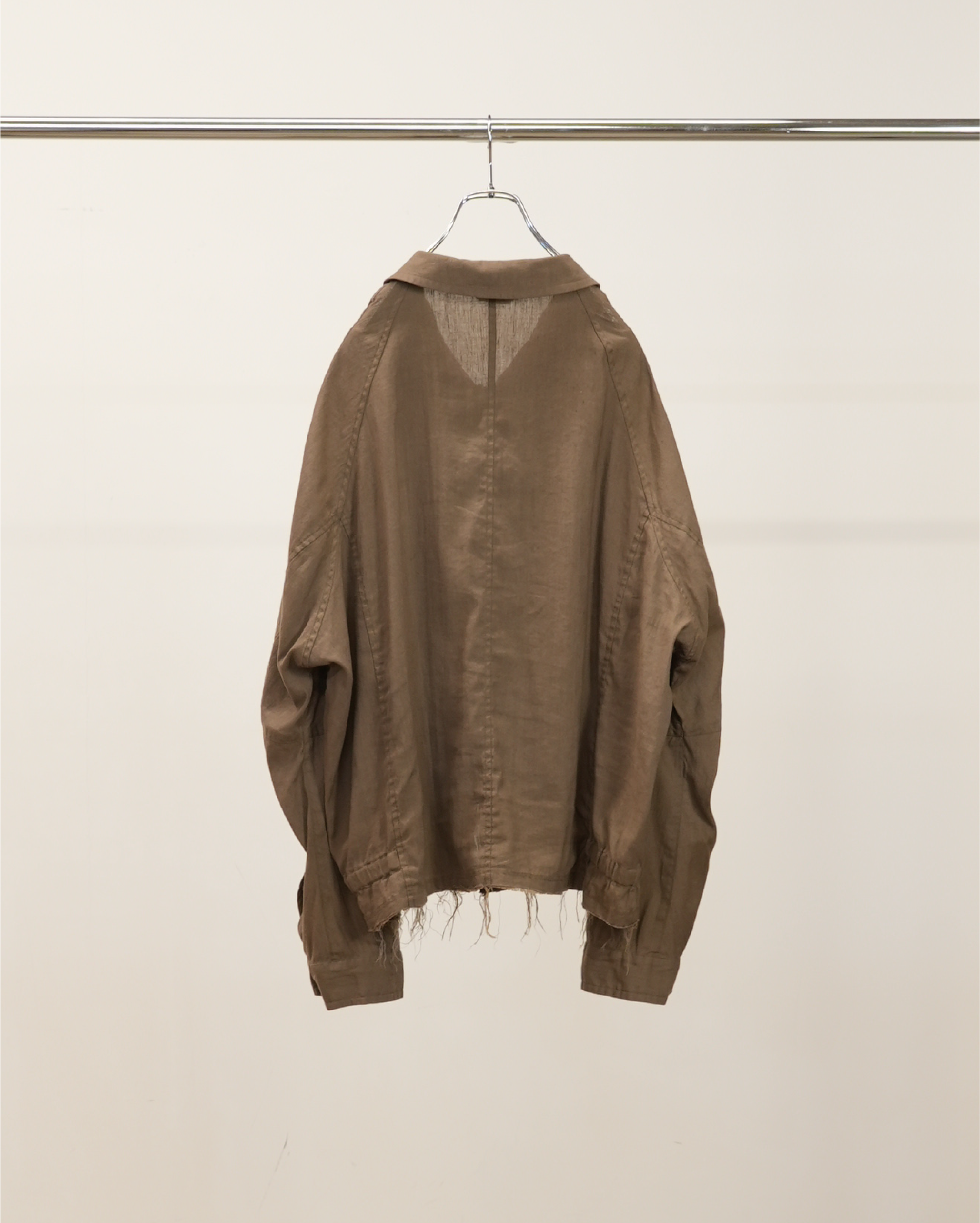L/N ZIPUP SHIRT JACKET(BROWN)