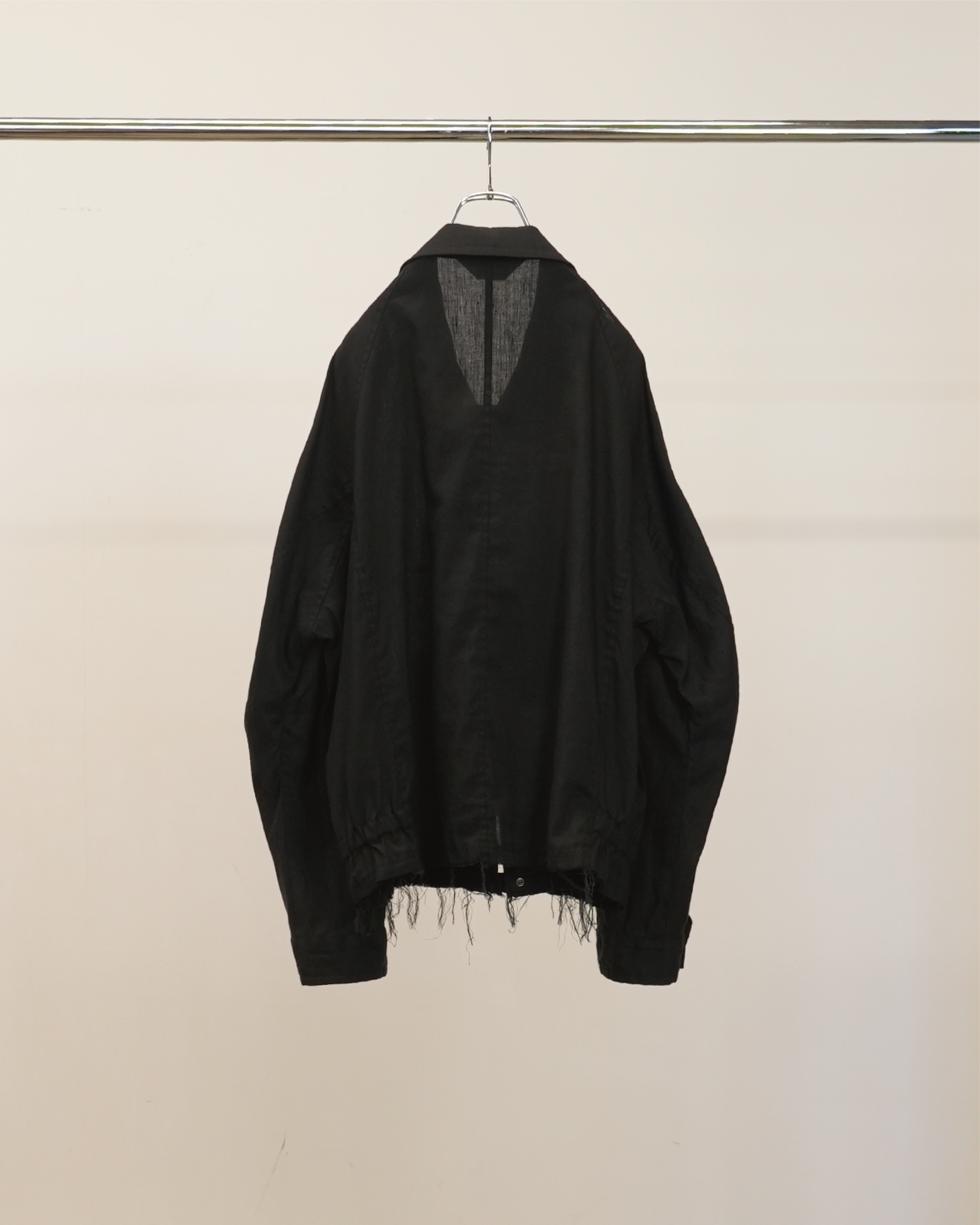L/N ZIPUP SHIRT JACKET(BLACK)