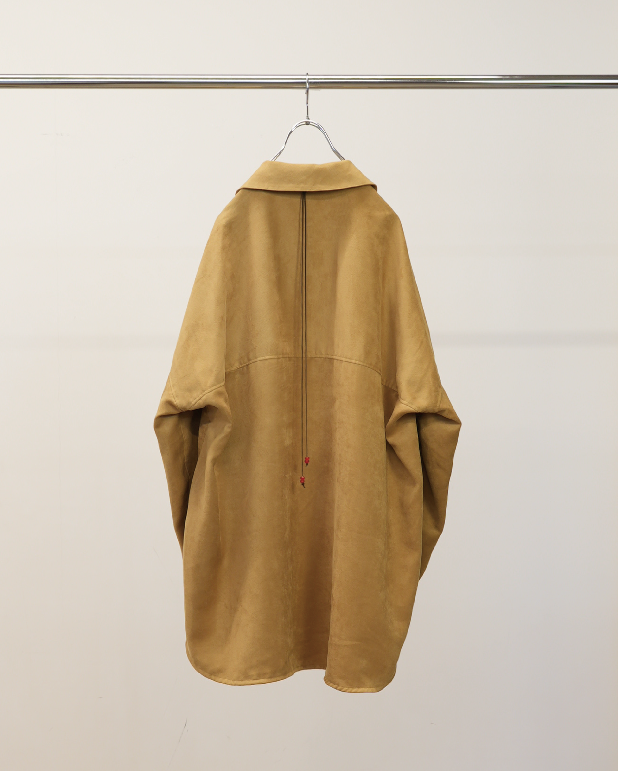 VEGAN SUEDE LONG SHIRT(YELLOW)