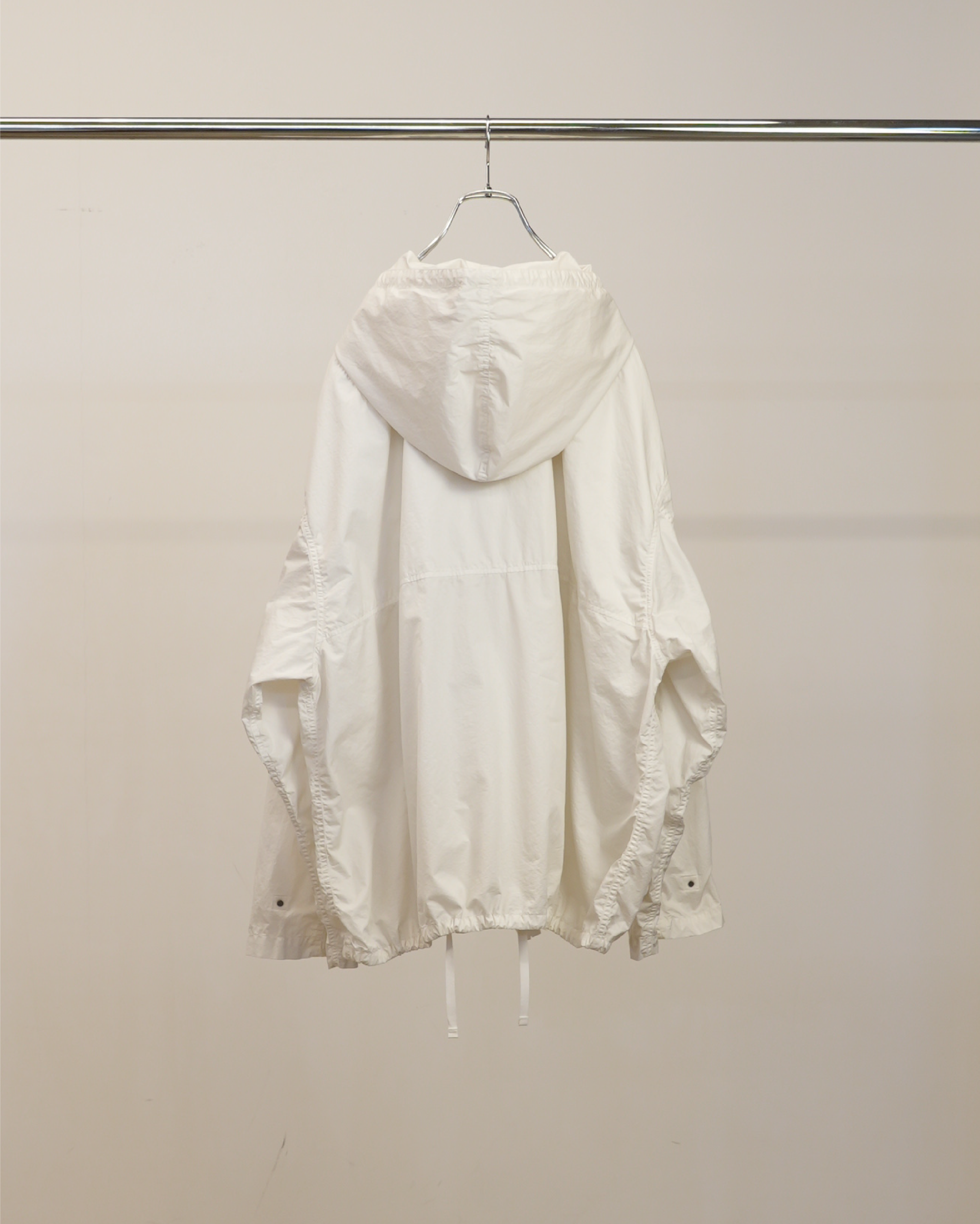 HOODED FIELD SHIRT JACKET(WHITE)