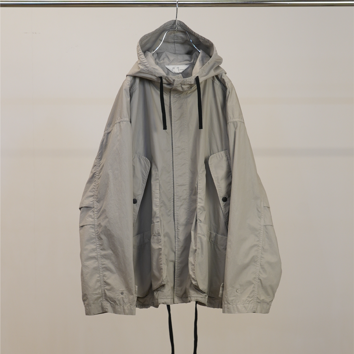 HOODED FIELD SHIRT JACKET(GRAY)