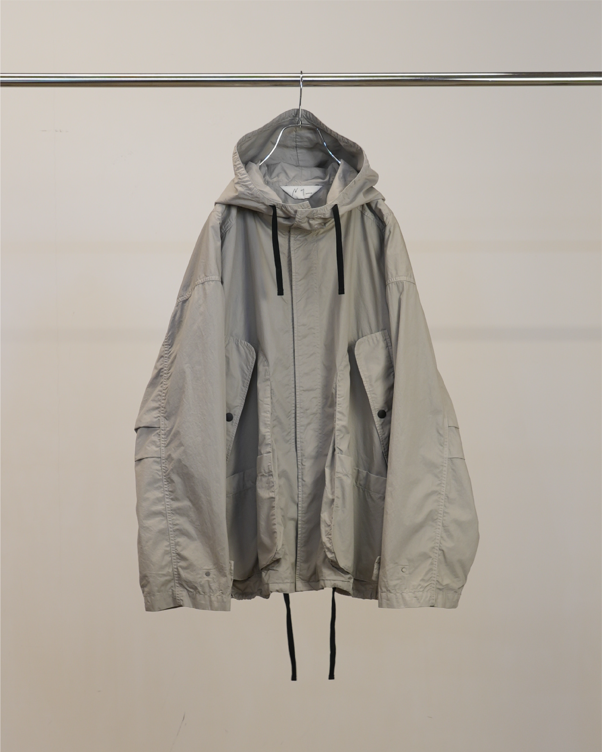 HOODED FIELD SHIRT JACKET(GRAY)