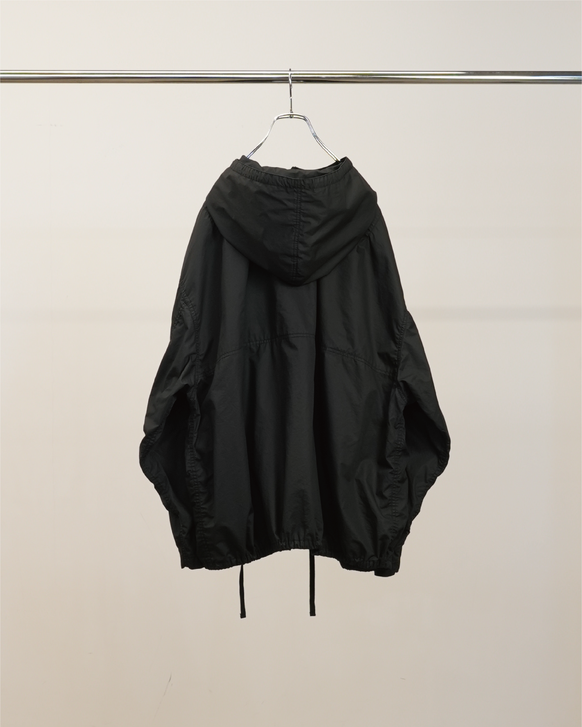 HOODED FIELD SHIRT JACKET(BLACK)