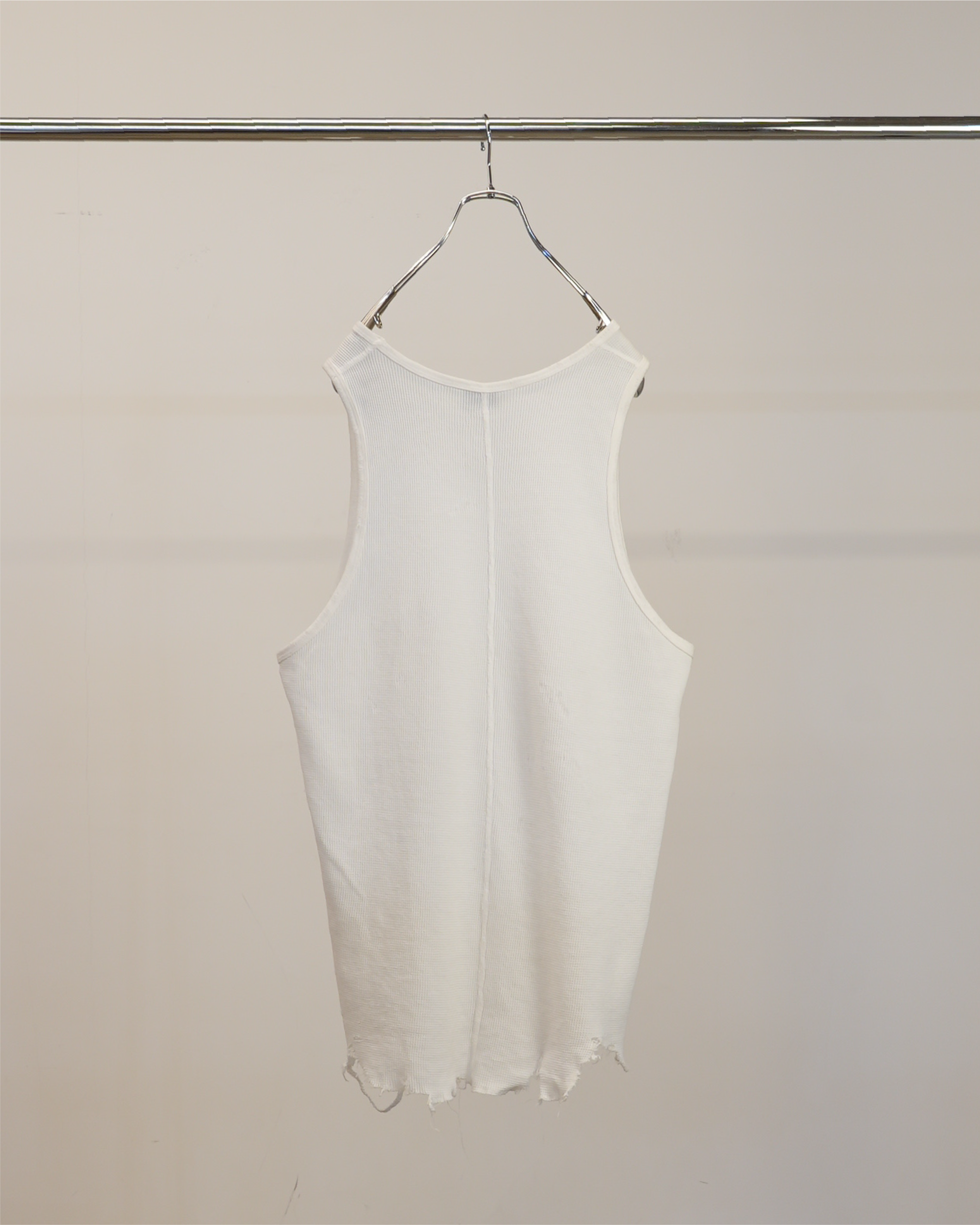 DAMAGE WAFFLE TANK(WHITE)