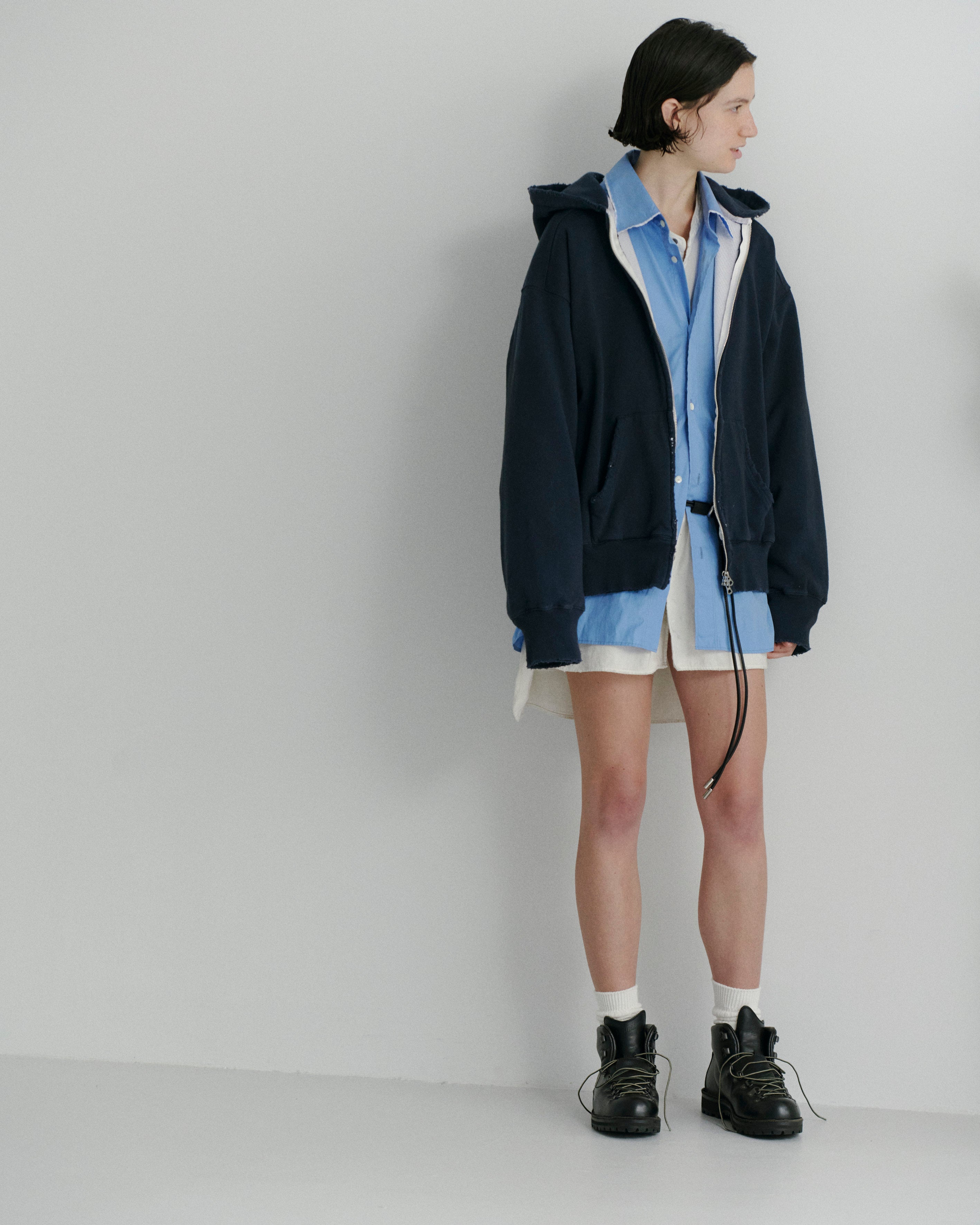 ZIP HOODIE(NAVY)