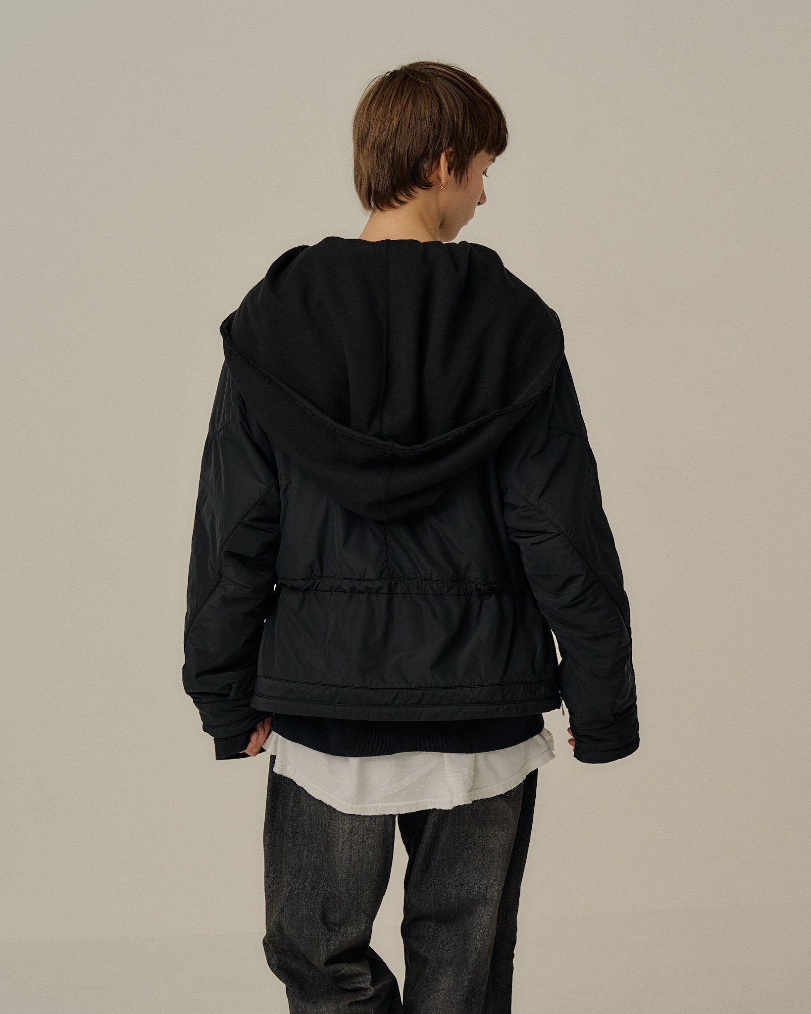 PADDING PULLOVER JACKET(BLACK)