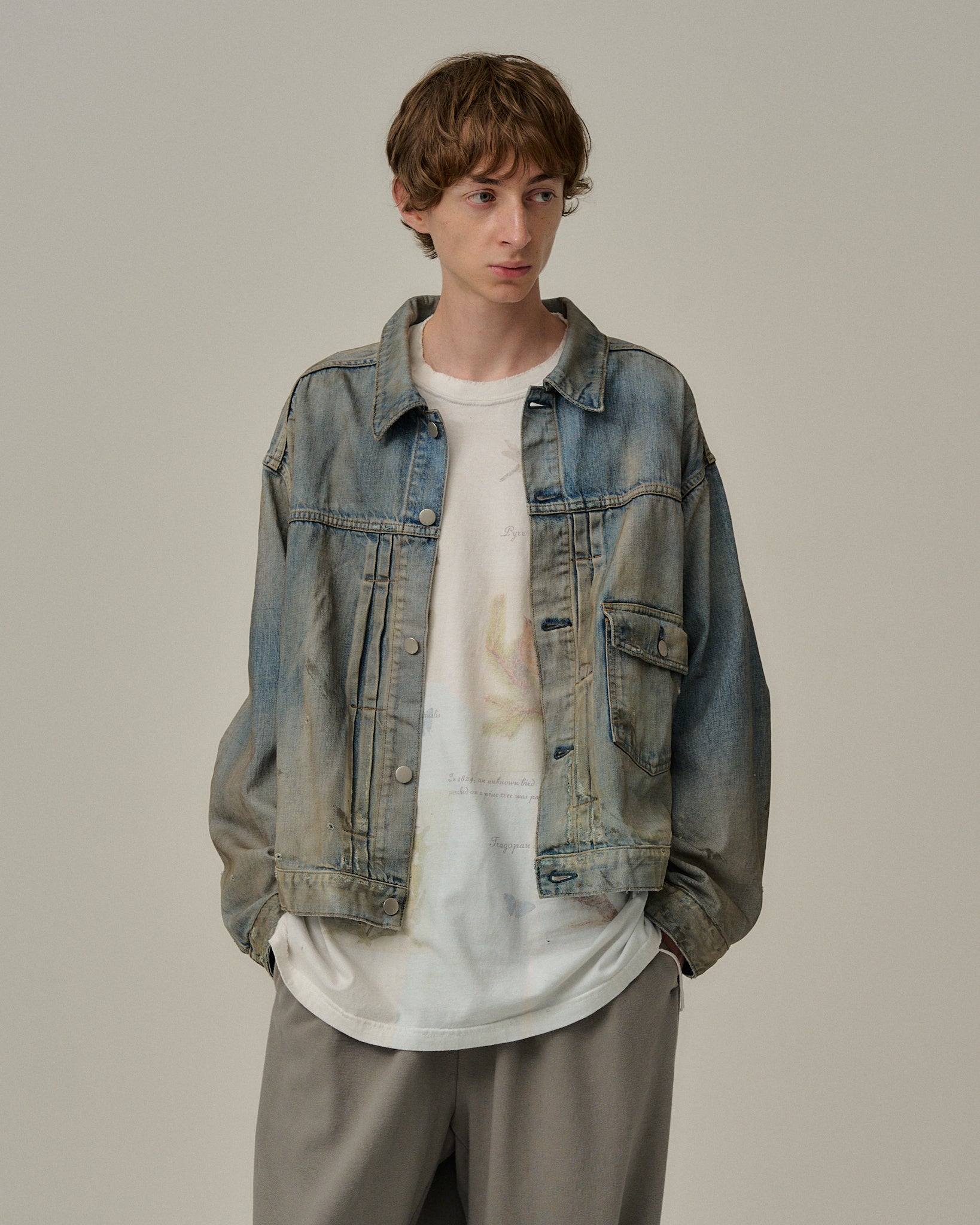 AGING DENIM JACKET(INDIGO)