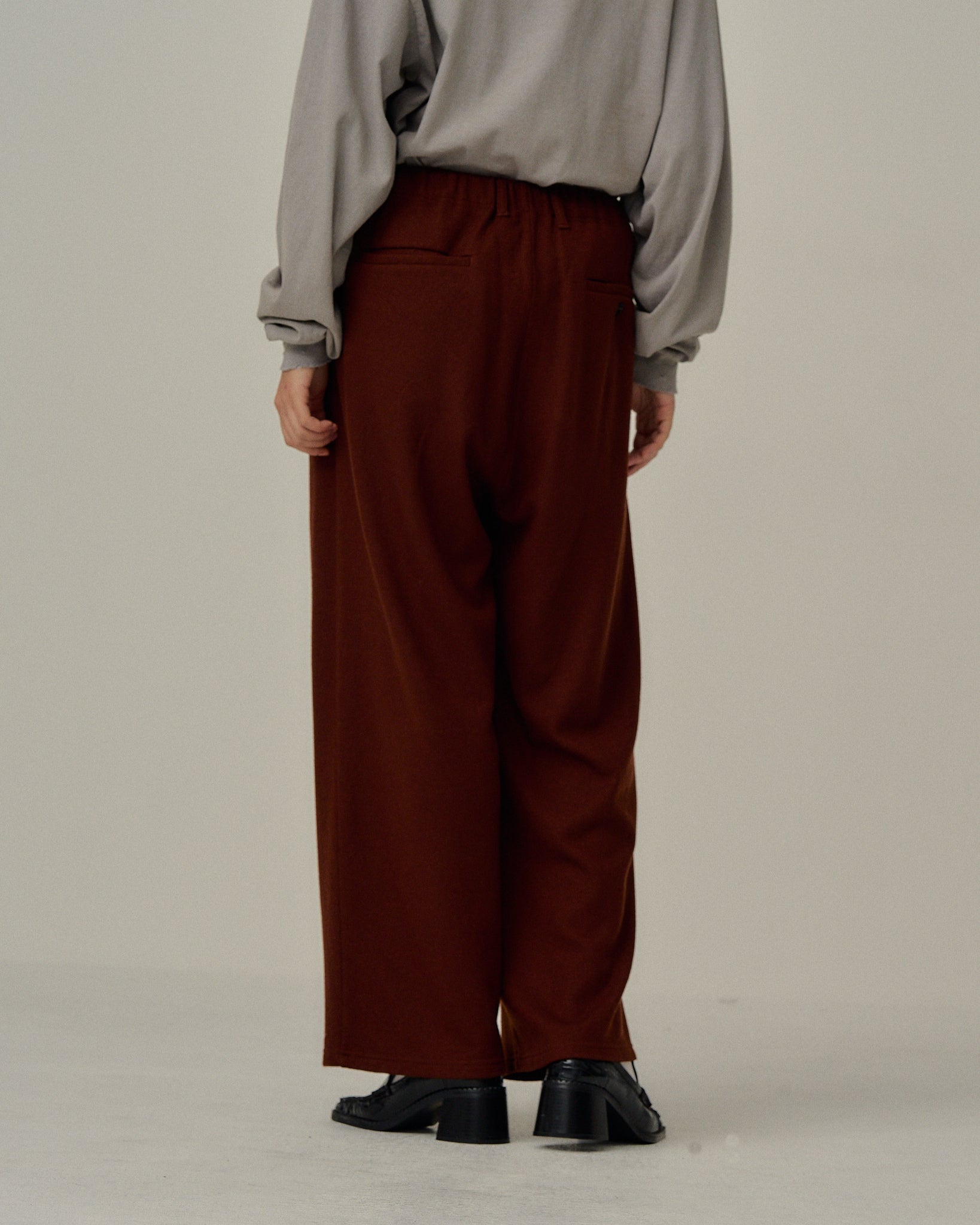 WOOL GATHERS SLACKS(MARRON)
