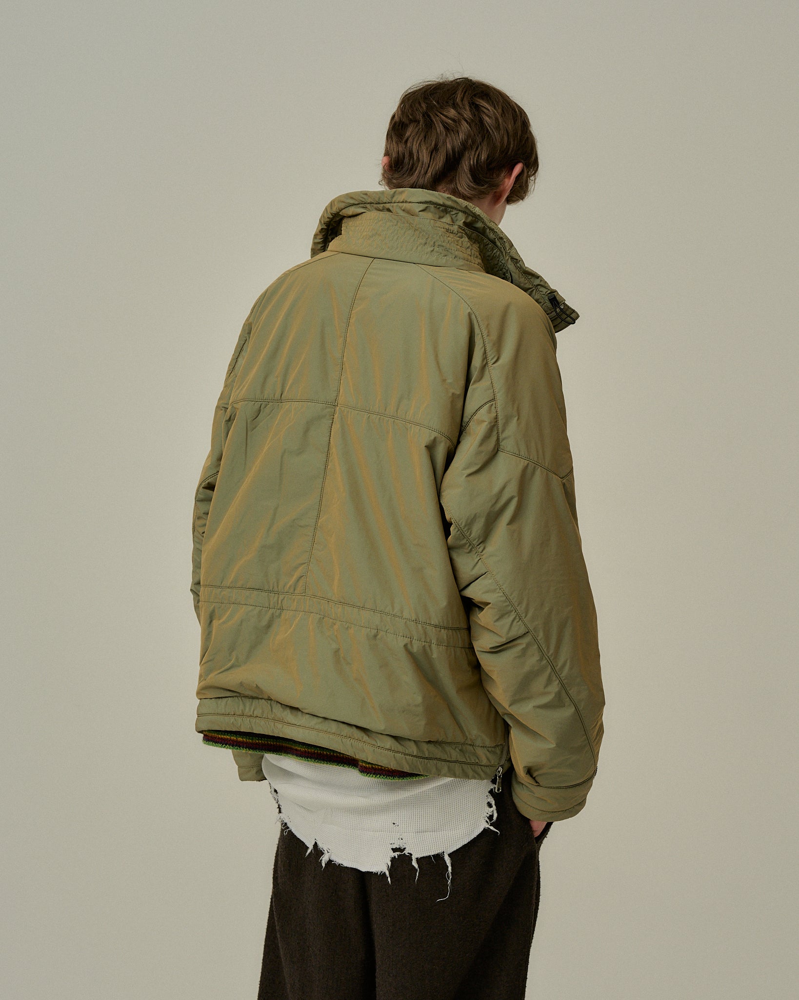 PADDING PULLOVER JACKET(KHAKI)