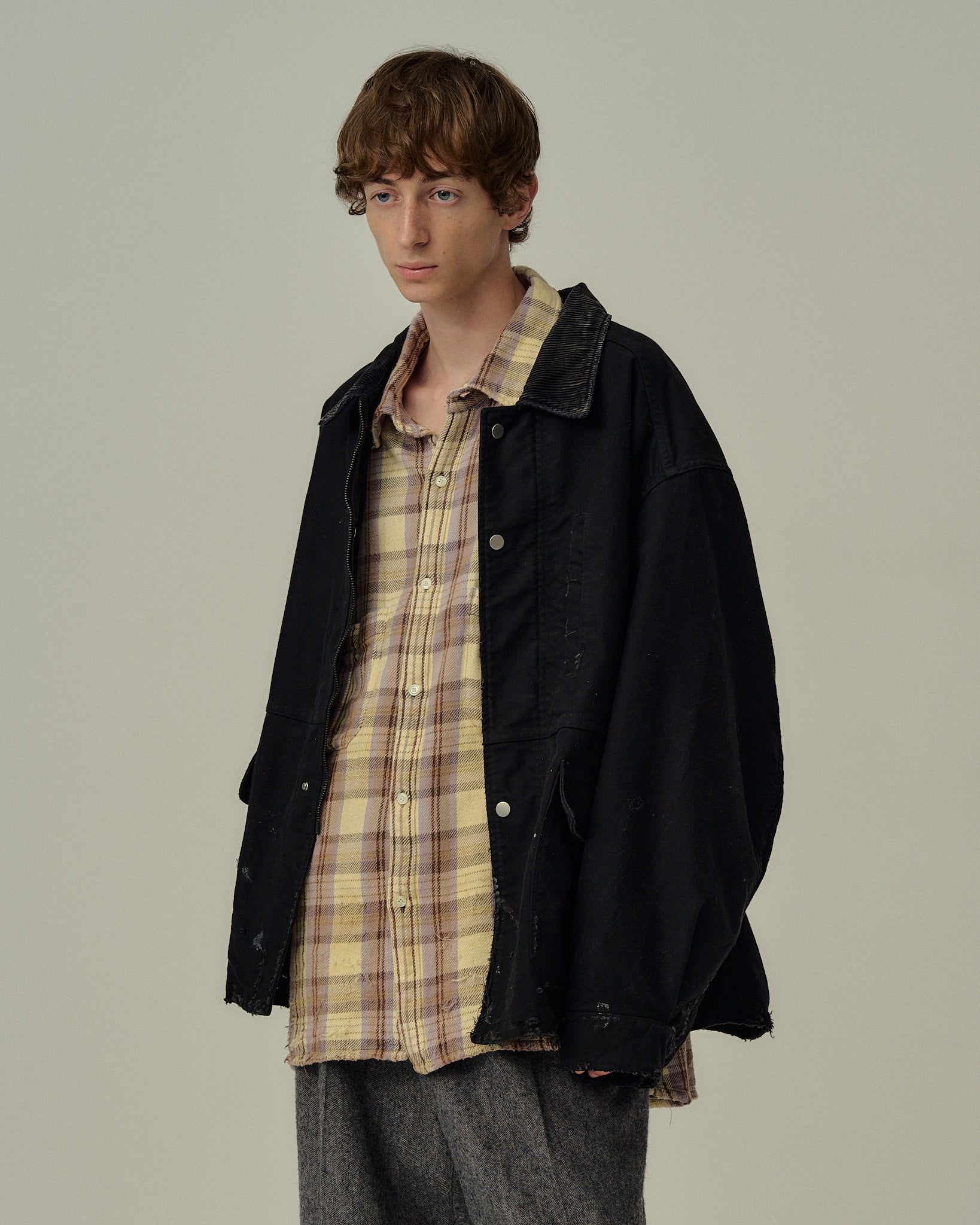 MOLESKIN WORK JACKET(BLACK)