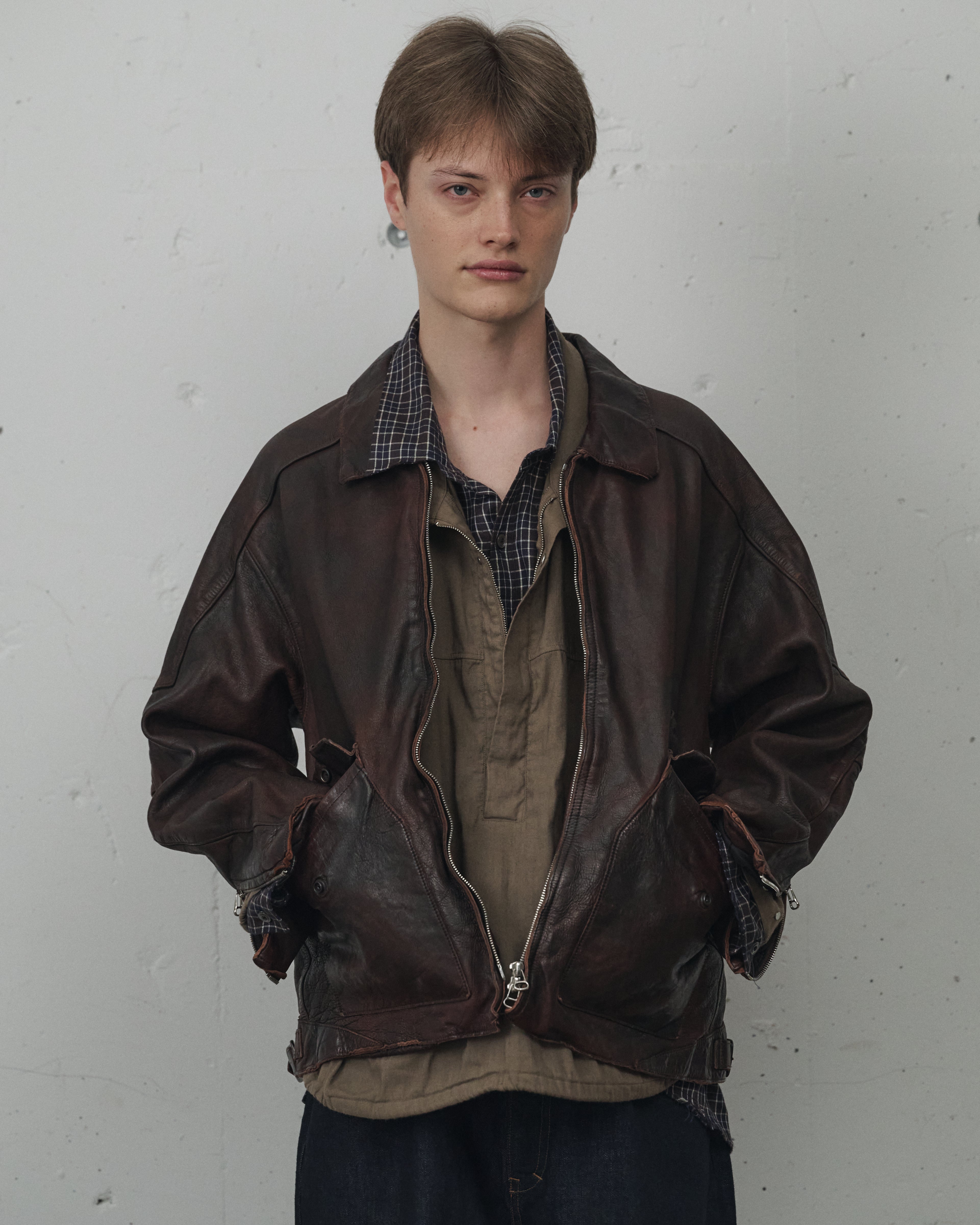 ジャケット・アウター INTENT HOMME Leather Jacket JELADO”PRODUCT”/ジェラード”プロダクト”】「Horsehide Jacket”44