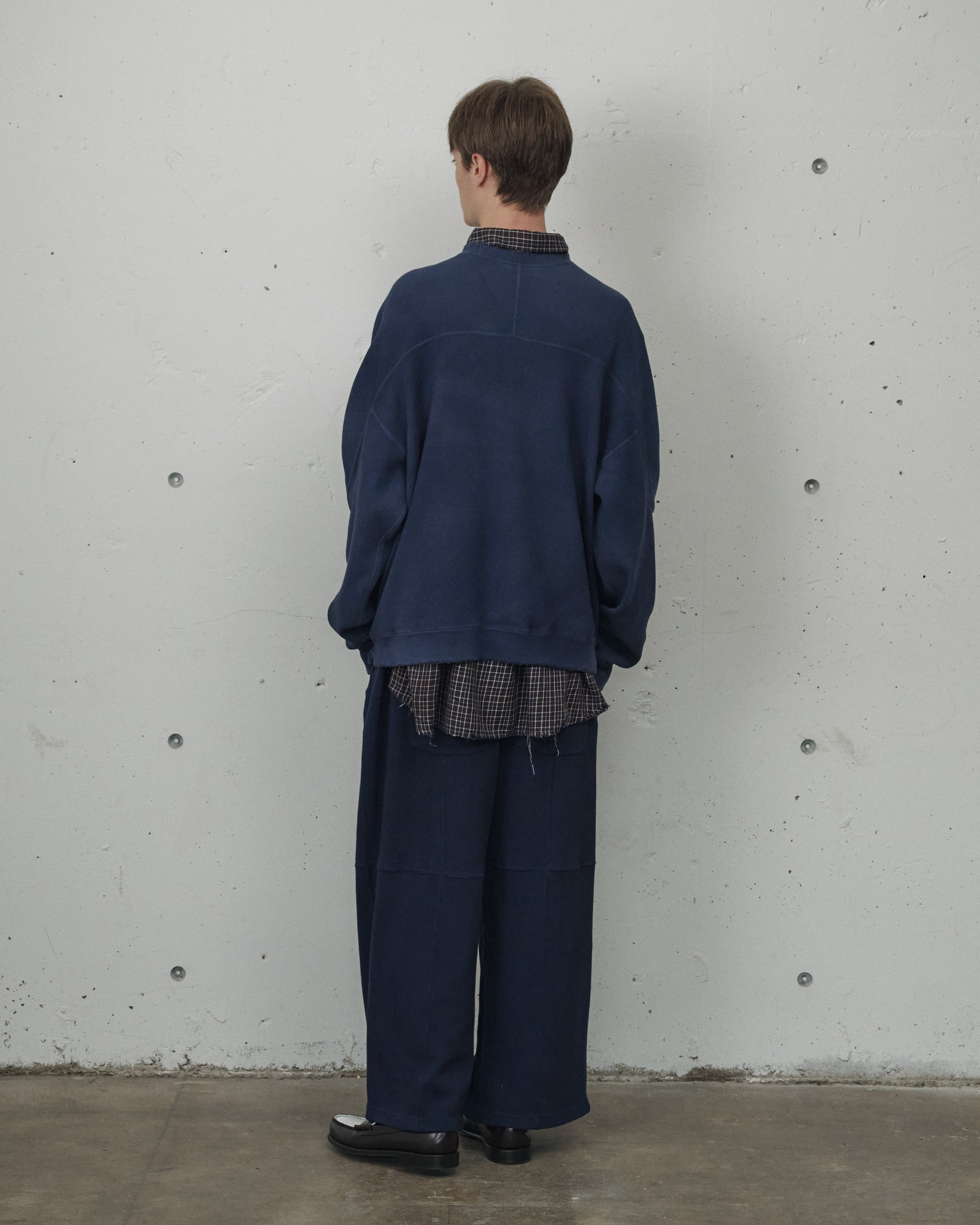 SMOOTH SWEAT SHIRT(D.NAVY)