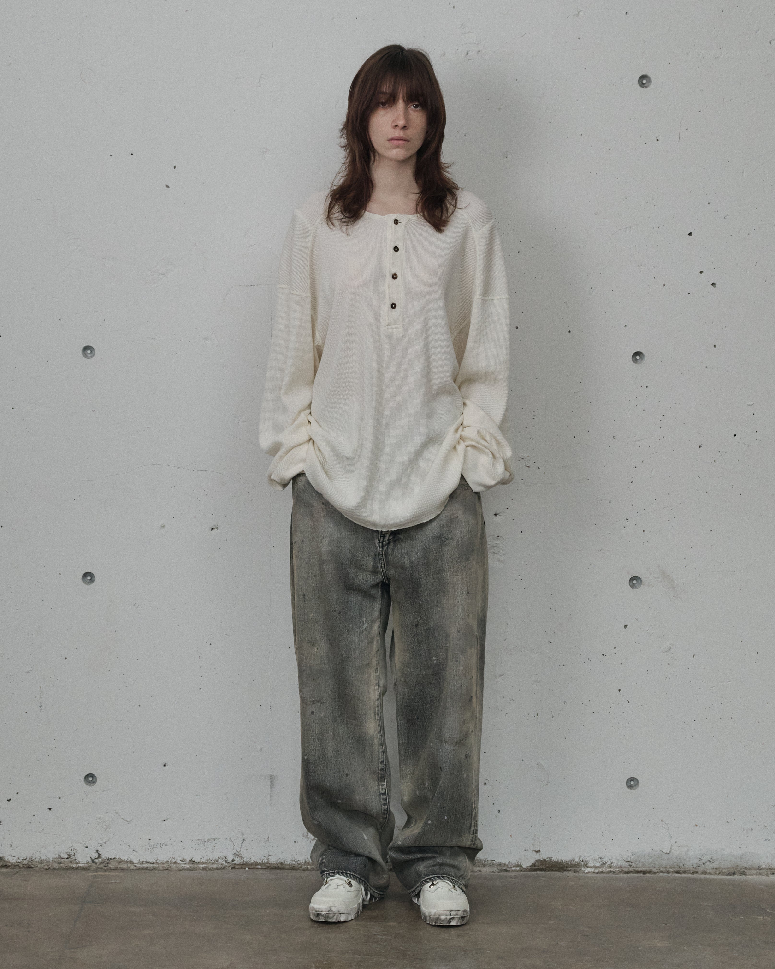 CA/C HENLEY LS(OFF)