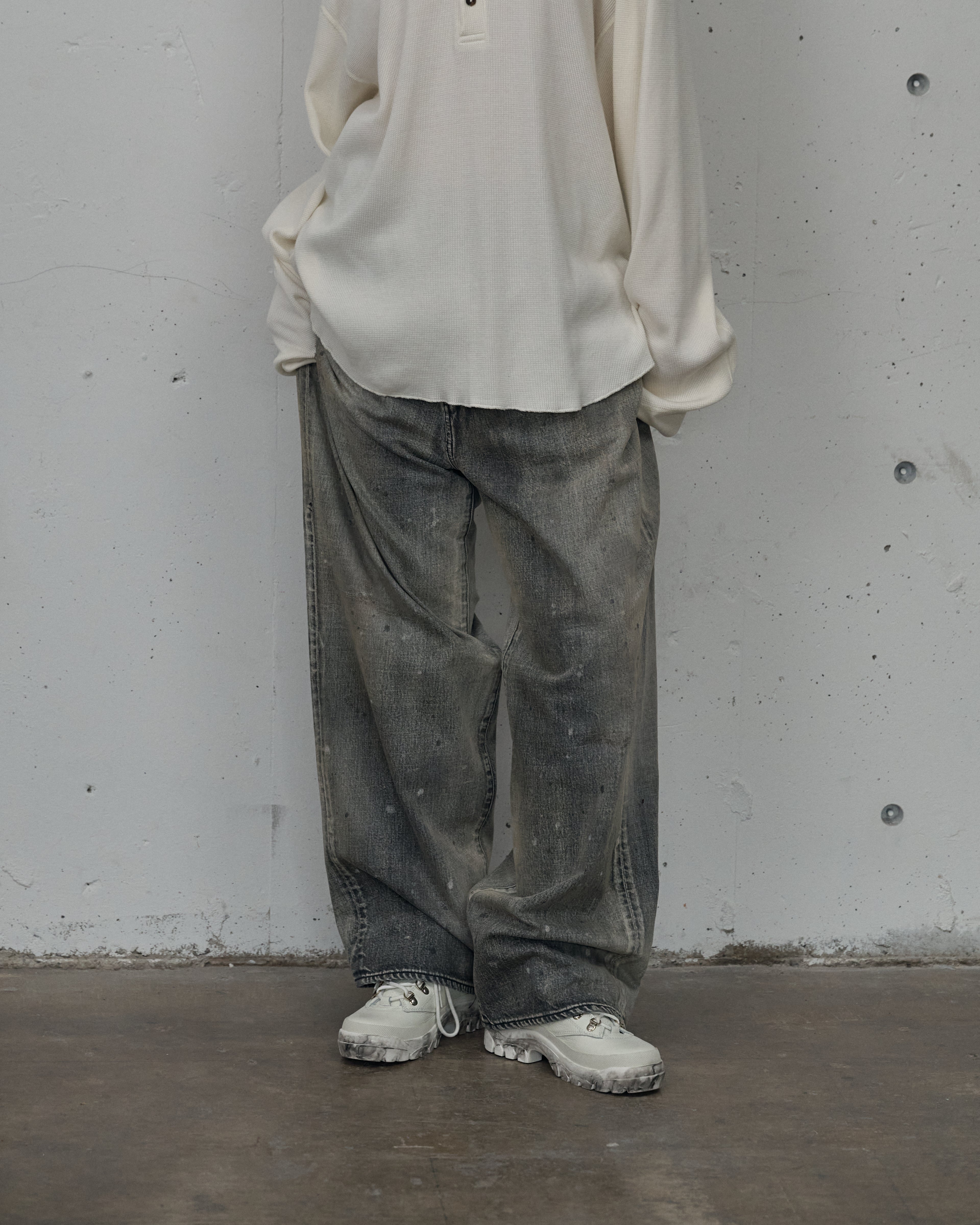 #01 MIDTAPERED 5P DENIM PANTS(BLACK)