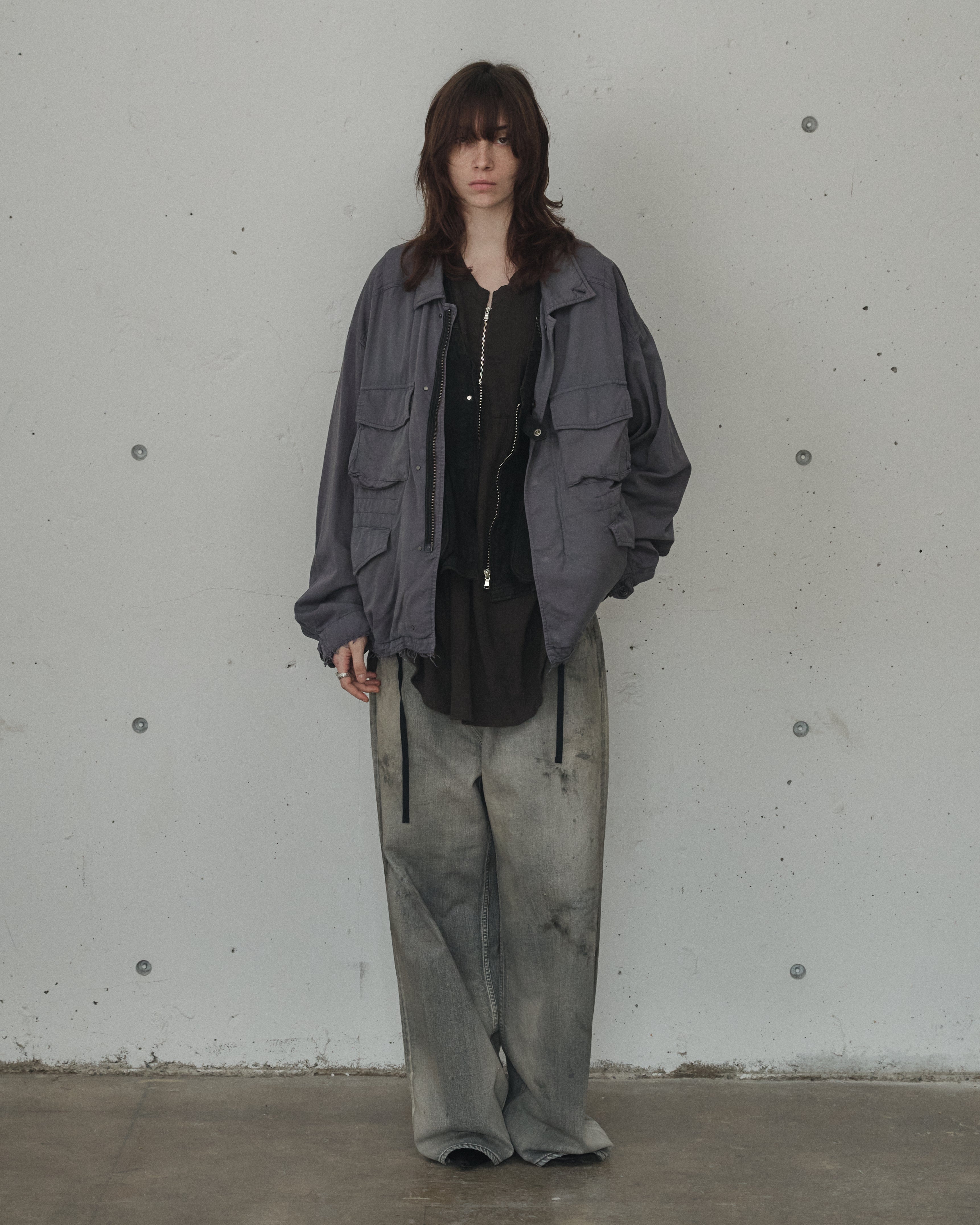 AGING FIELD JACKET(NAVY)