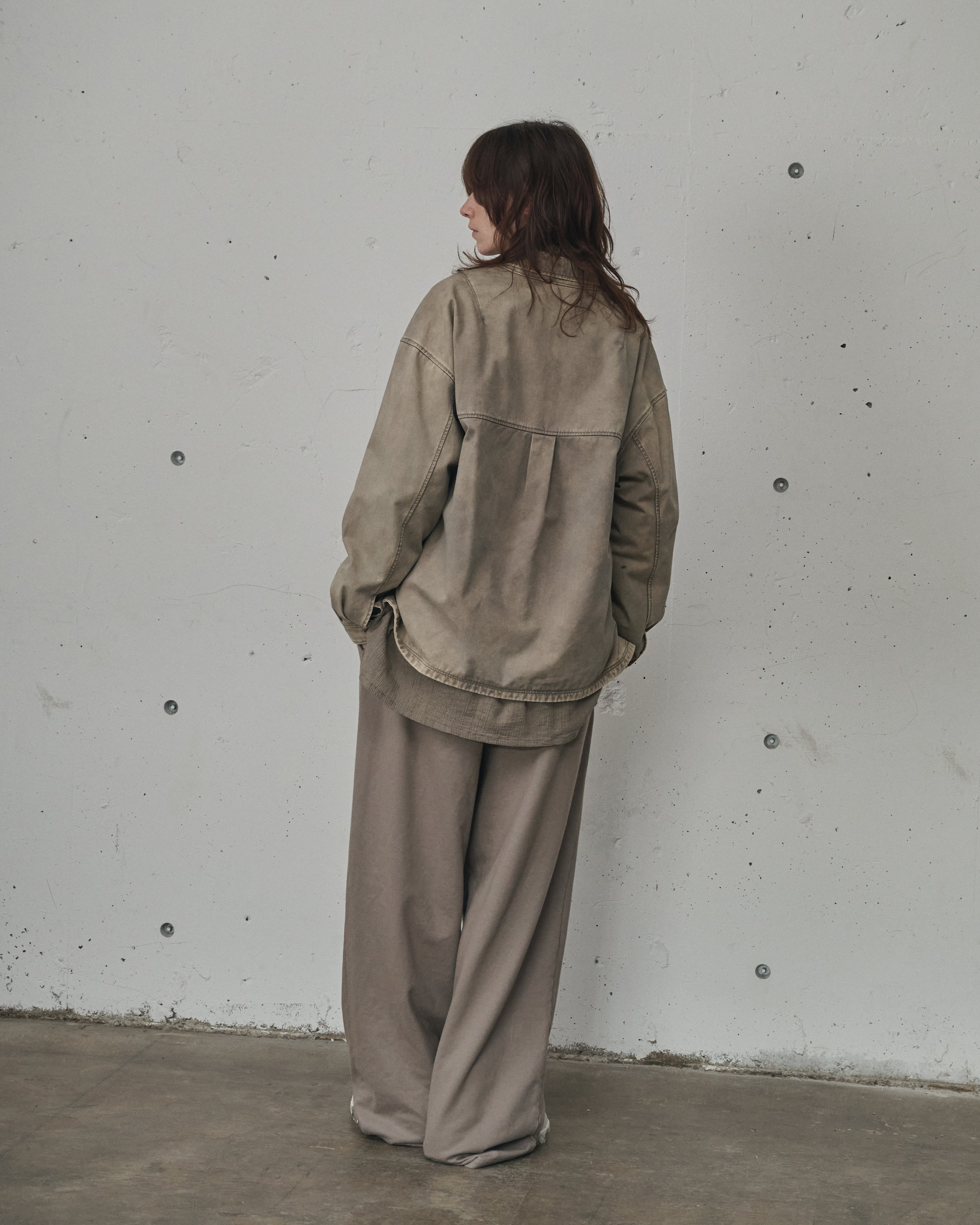 2TUCK SWEAT PANTS(GREIGE)