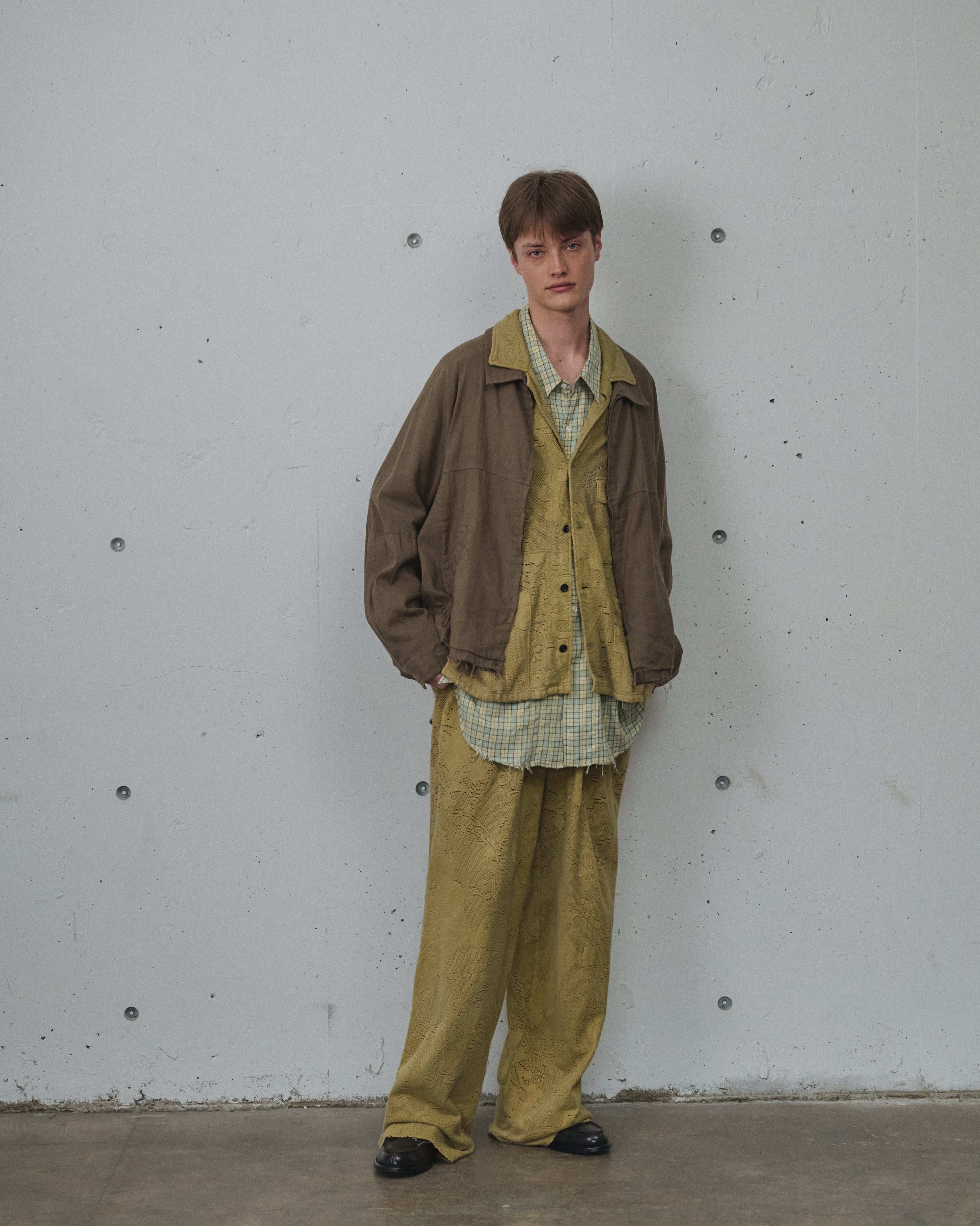 L/N ZIPUP SHIRT JACKET(BROWN)