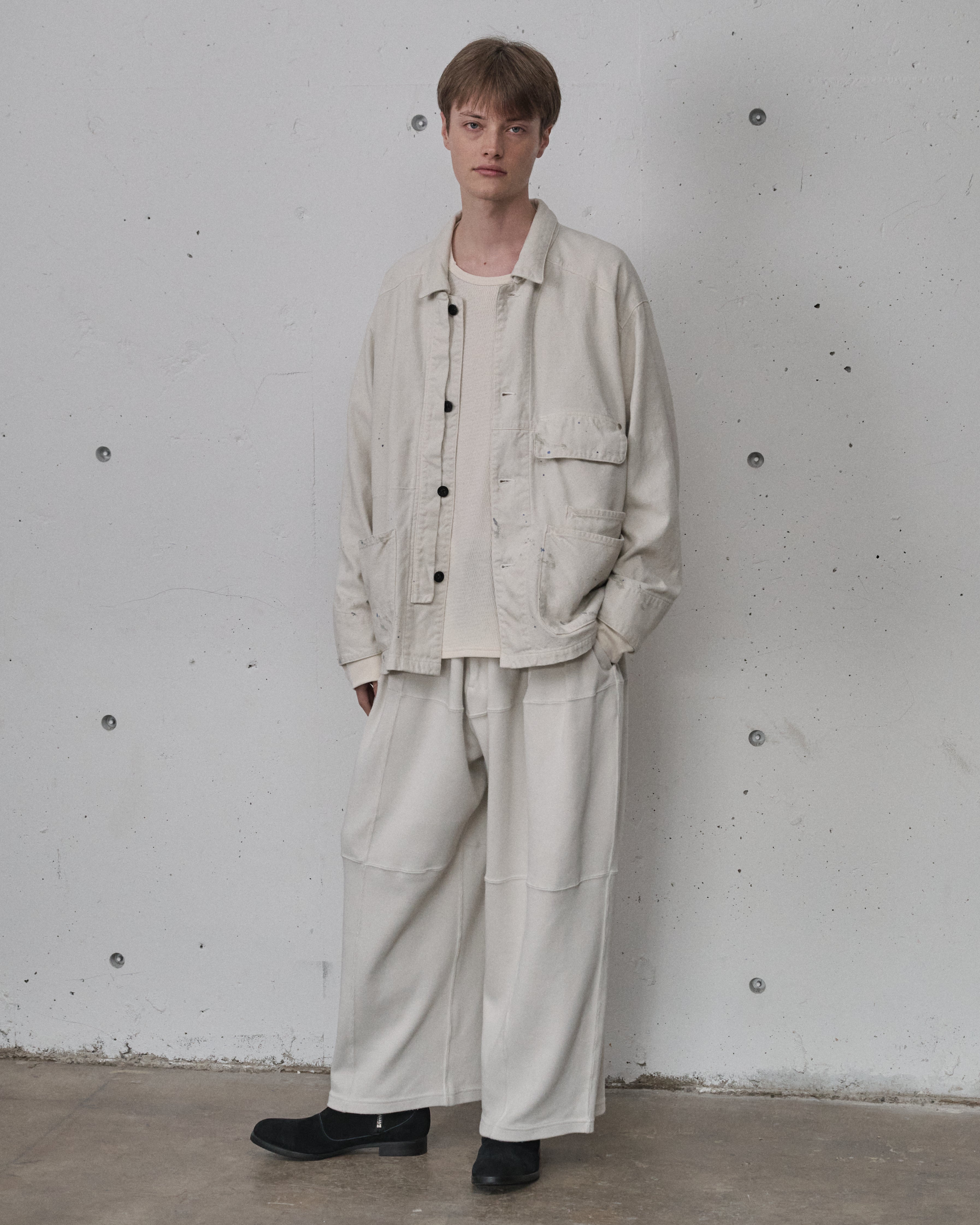 C/R DUCK COVERALL JACKET(WHITE)