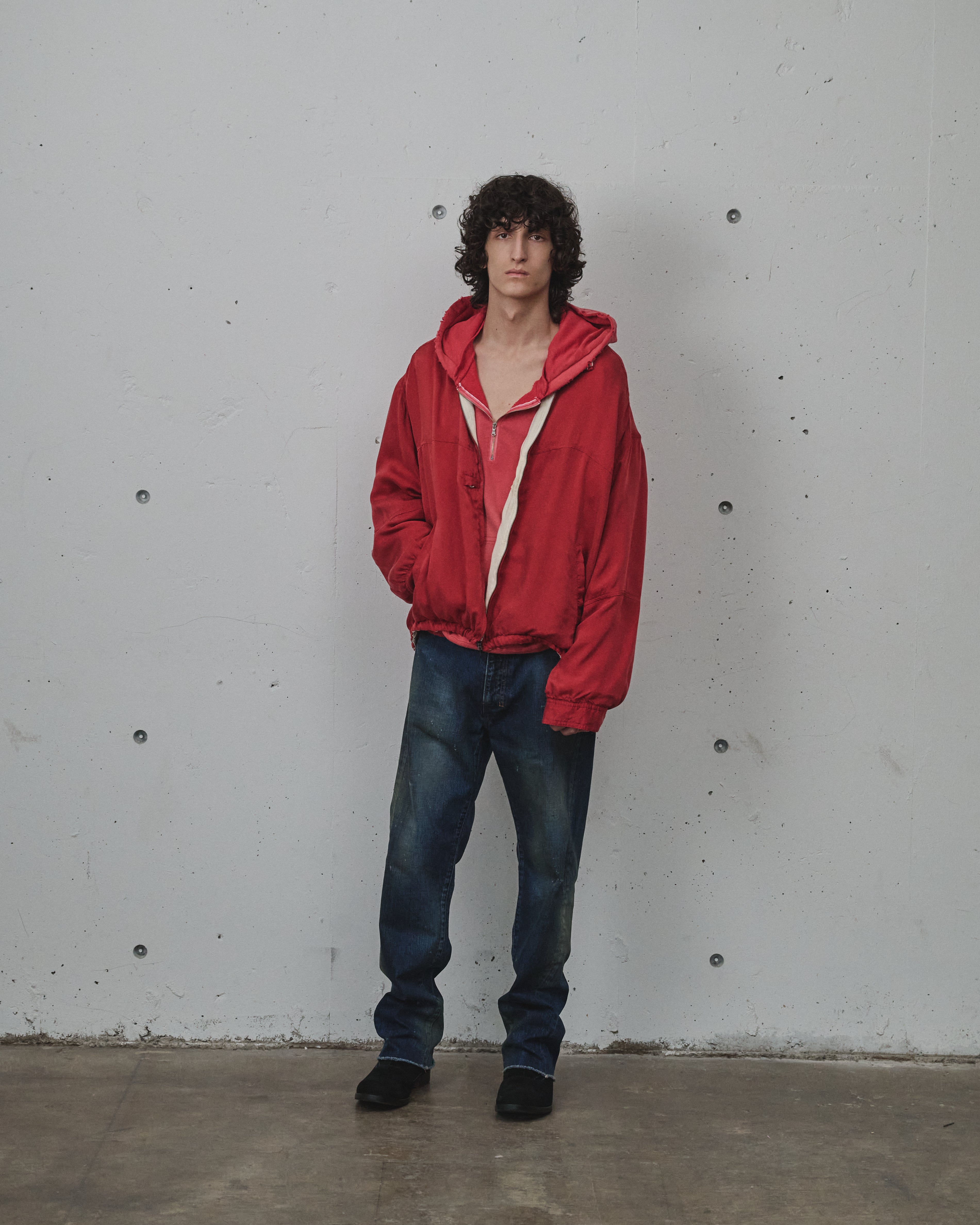 CUPRO REVERSIBLE JACKET(RED)