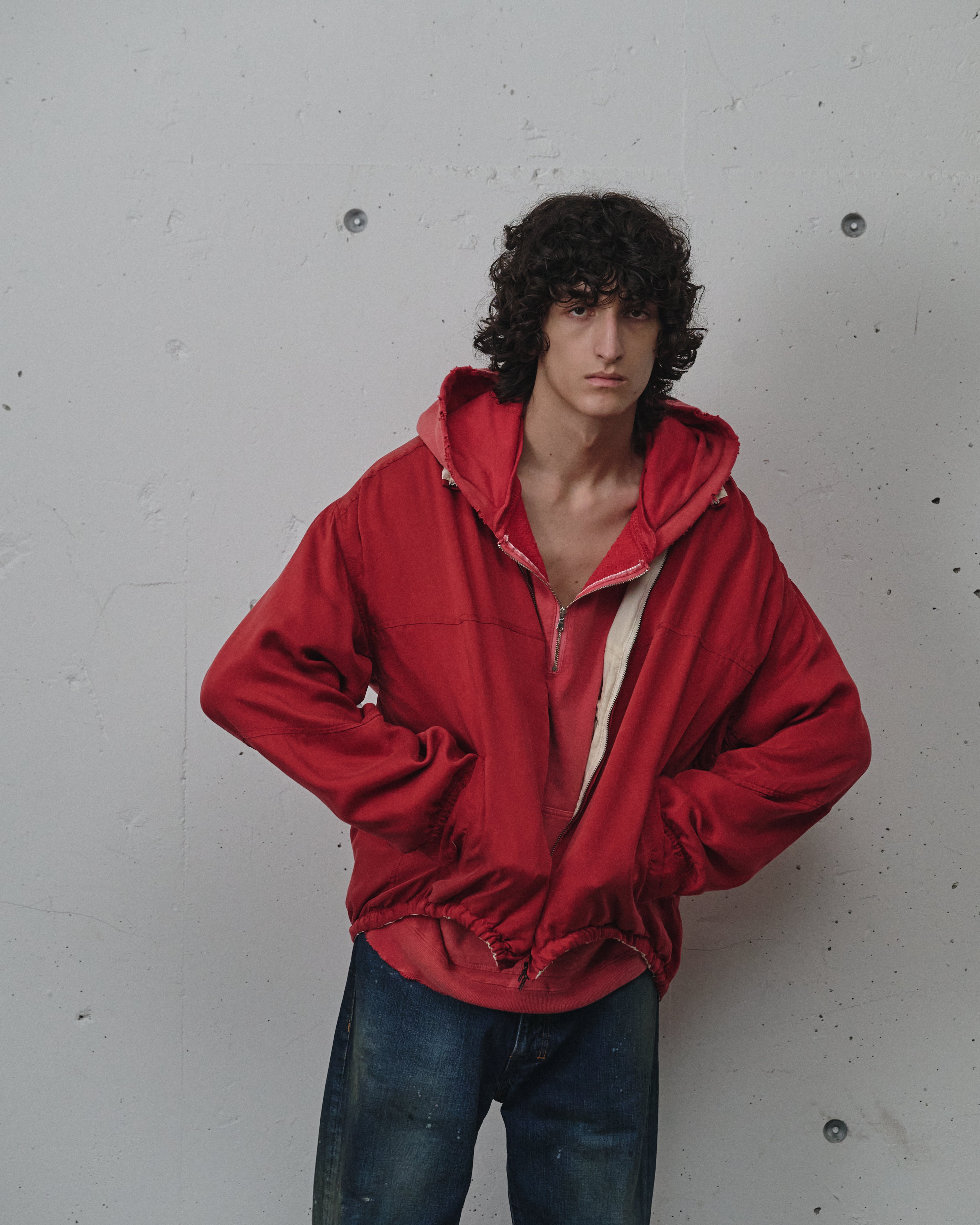 CUPRO REVERSIBLE JACKET(RED)