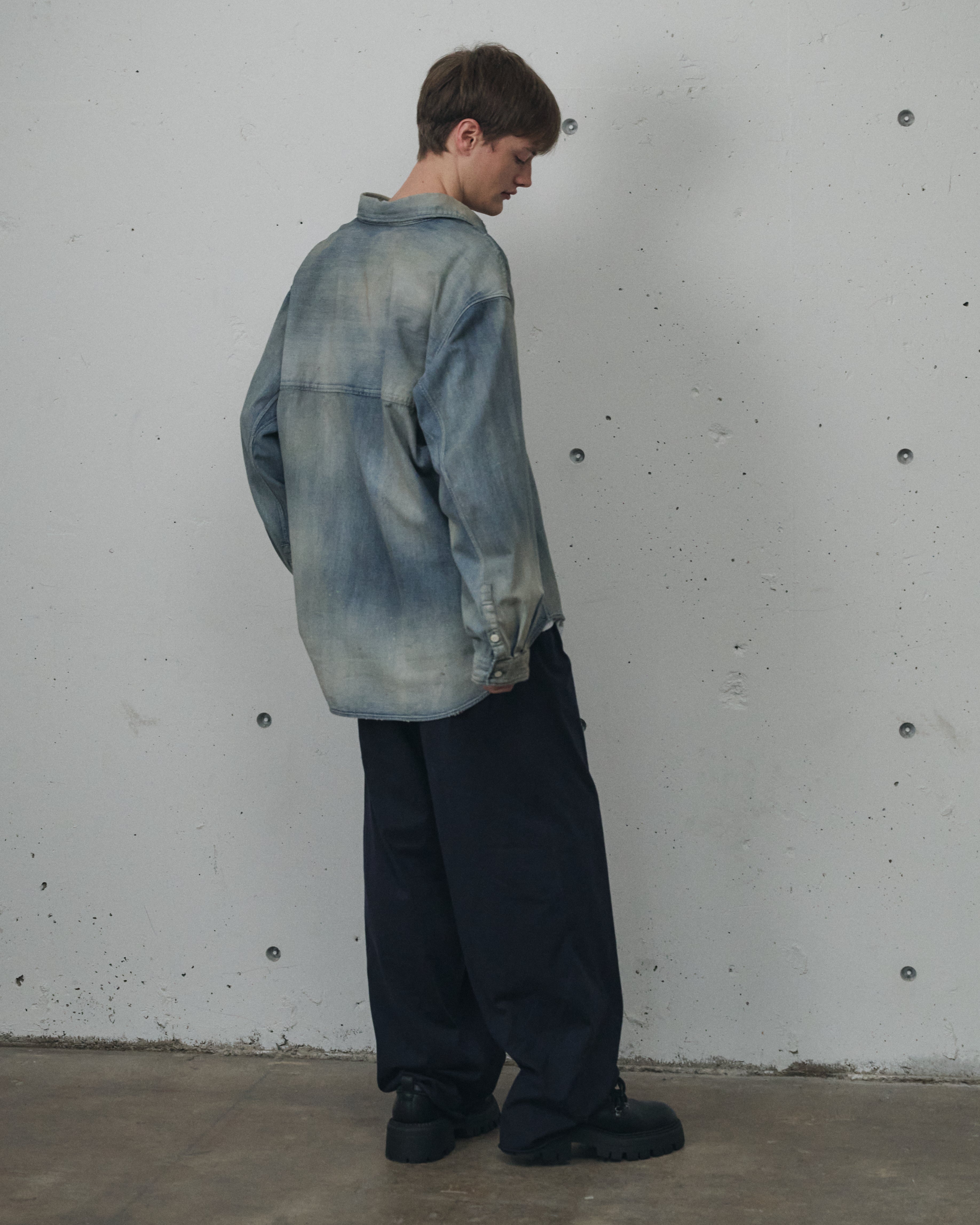 DENIM DRESS SHIRT(INDIGO)