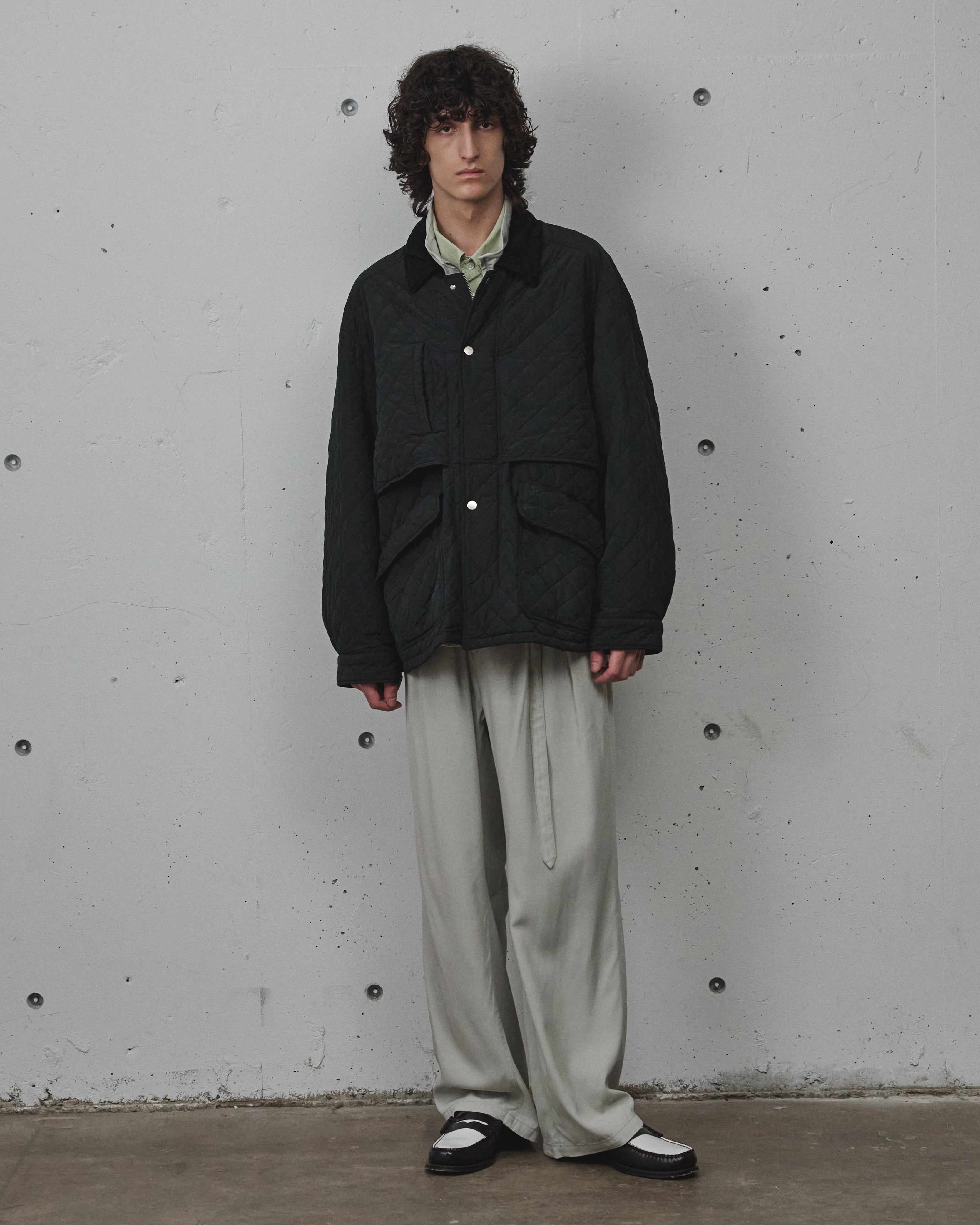 NYLON QUILTING JACKET(BLACK)