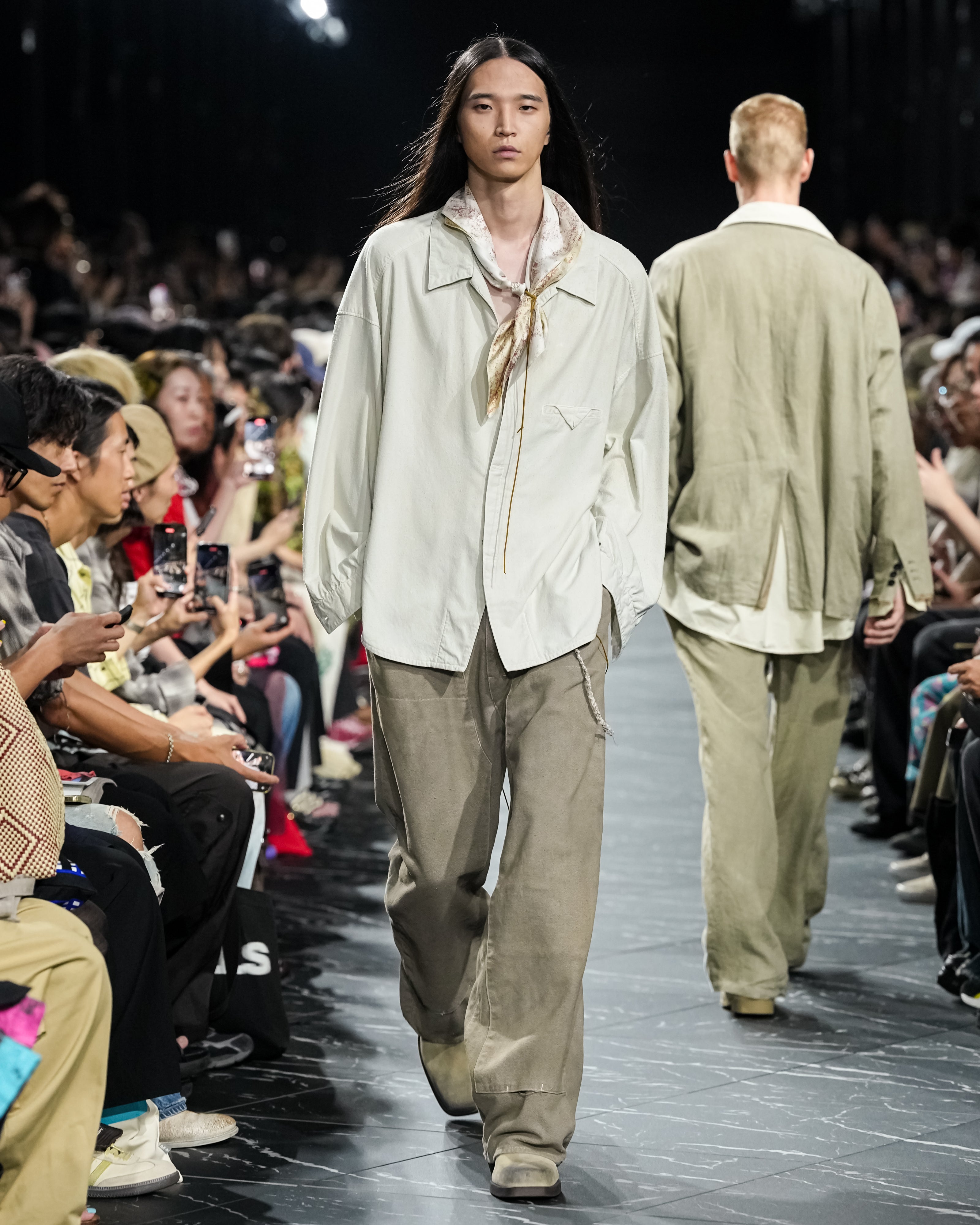 SILK NEP LONG SHIRT(OFF)