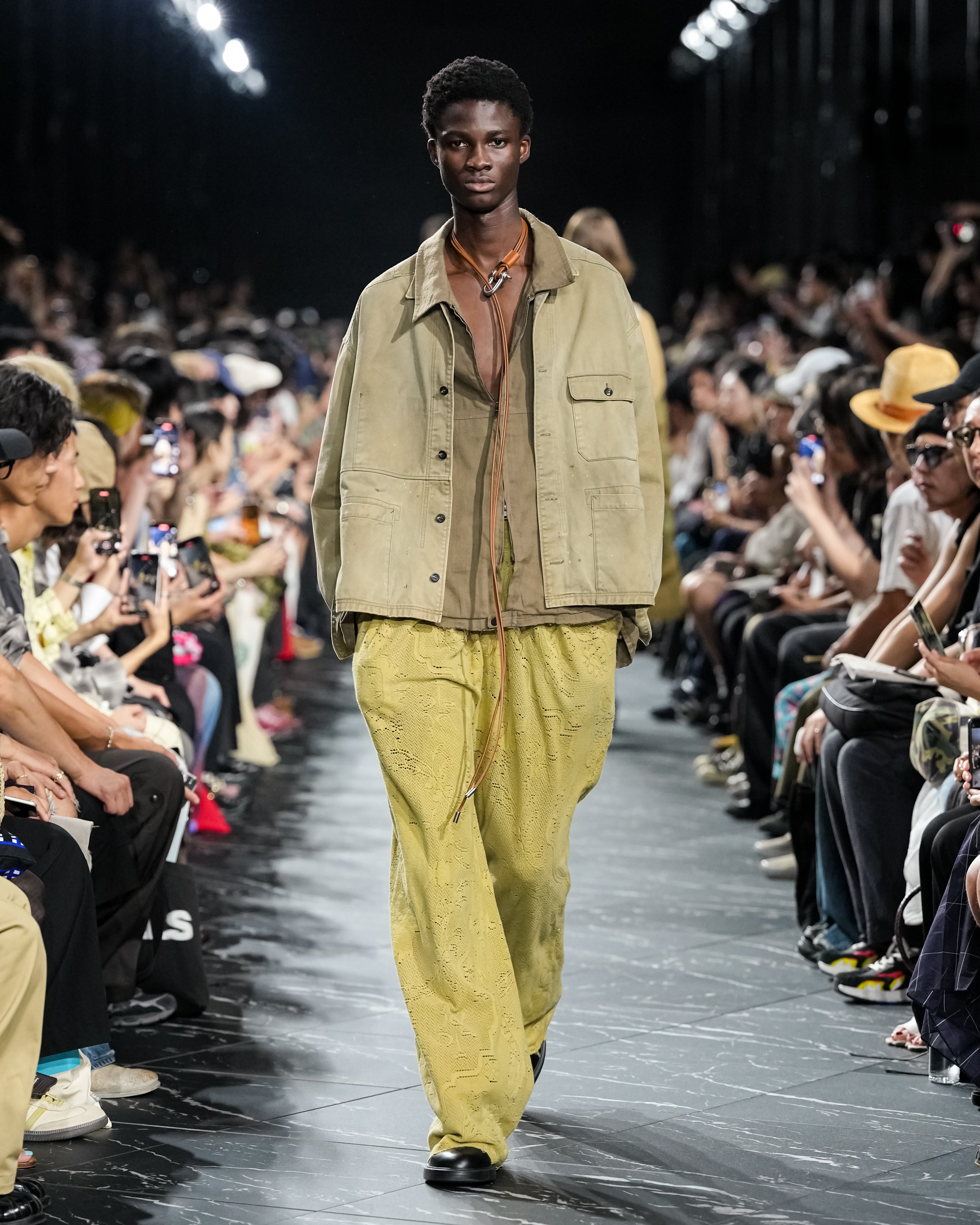 L/N ZIPUP SHIRT JACKET(BROWN)