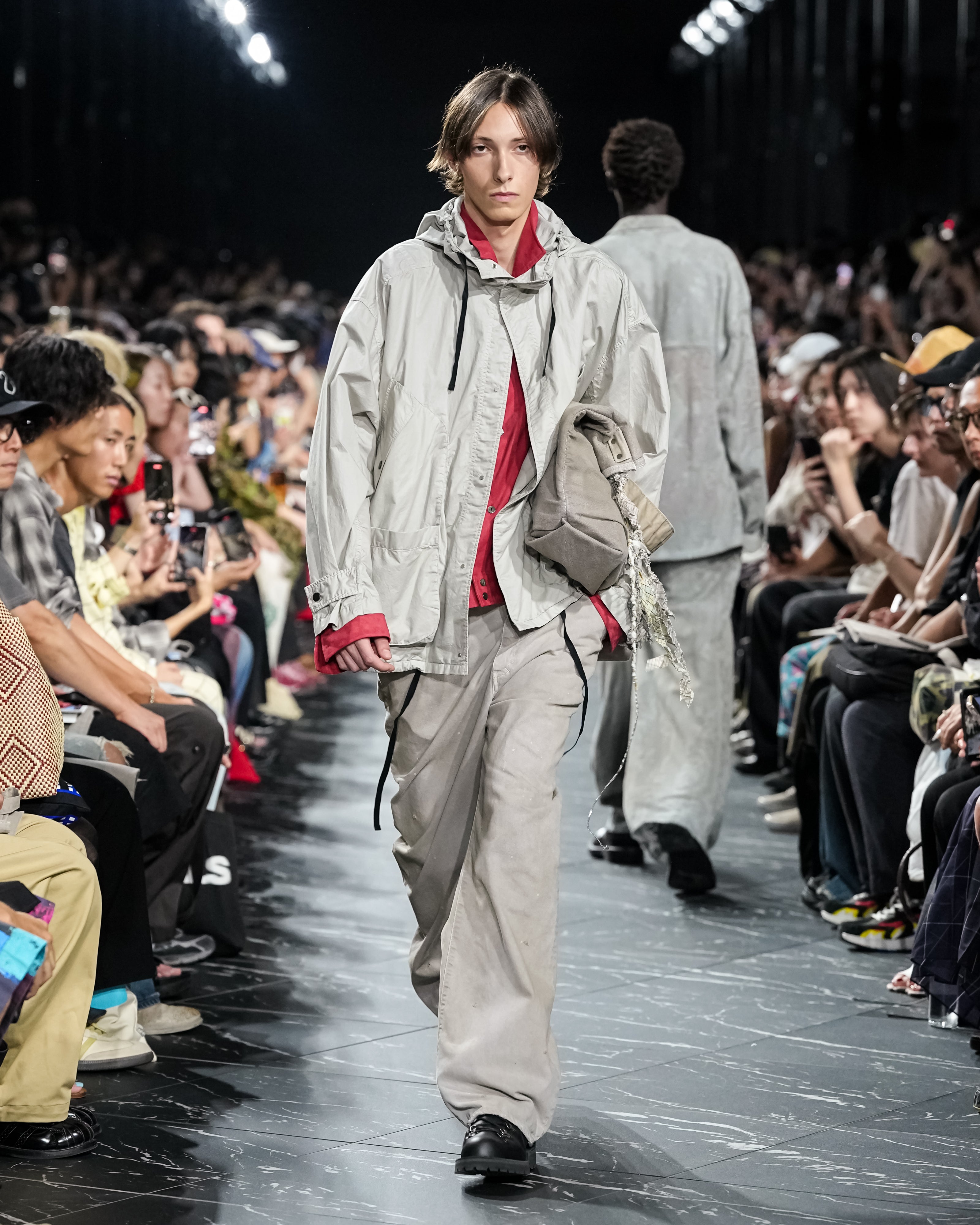 HOODED FIELD SHIRT JACKET(WHITE)