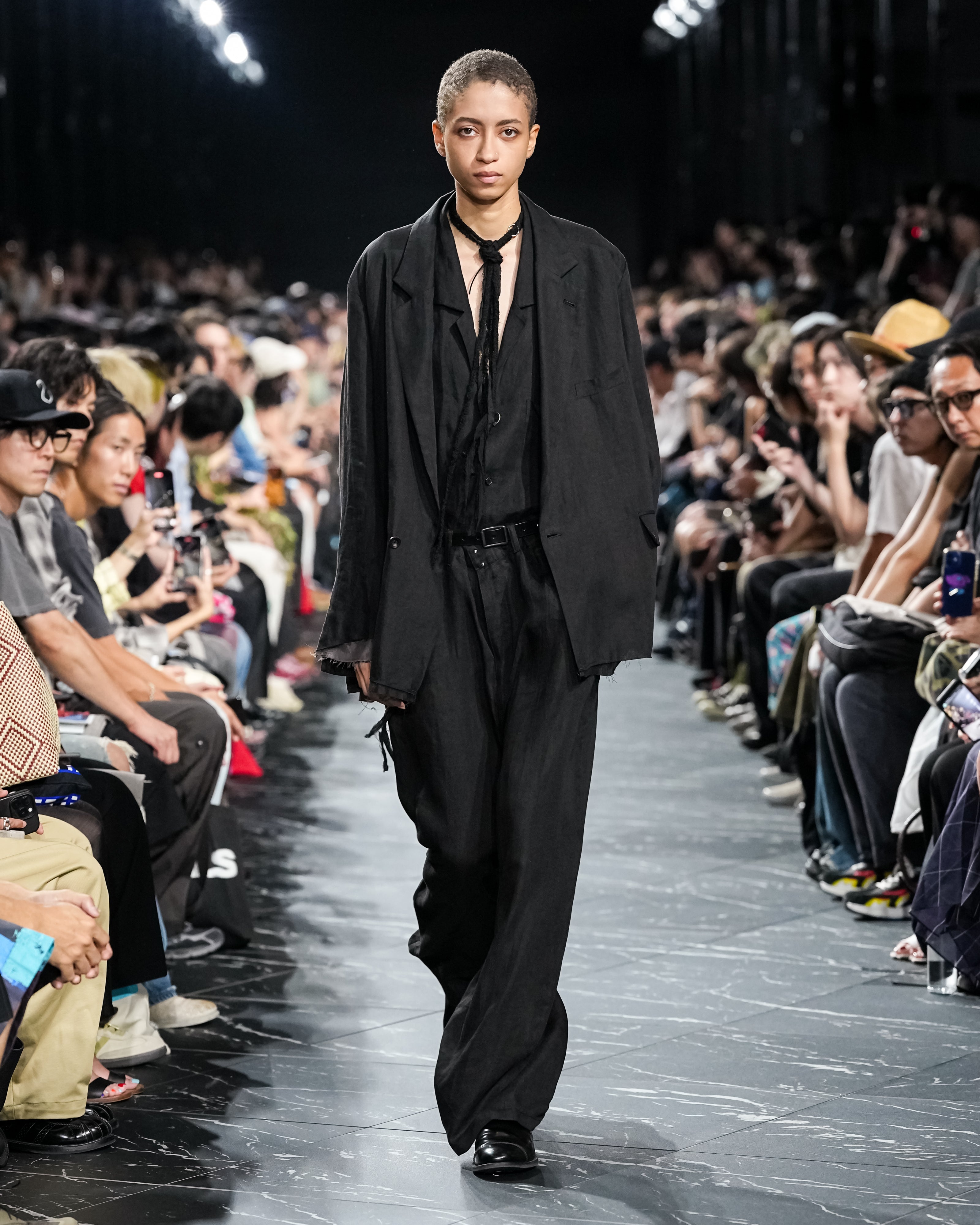 100/S LINEN TAILORED JACKET(BLACK)