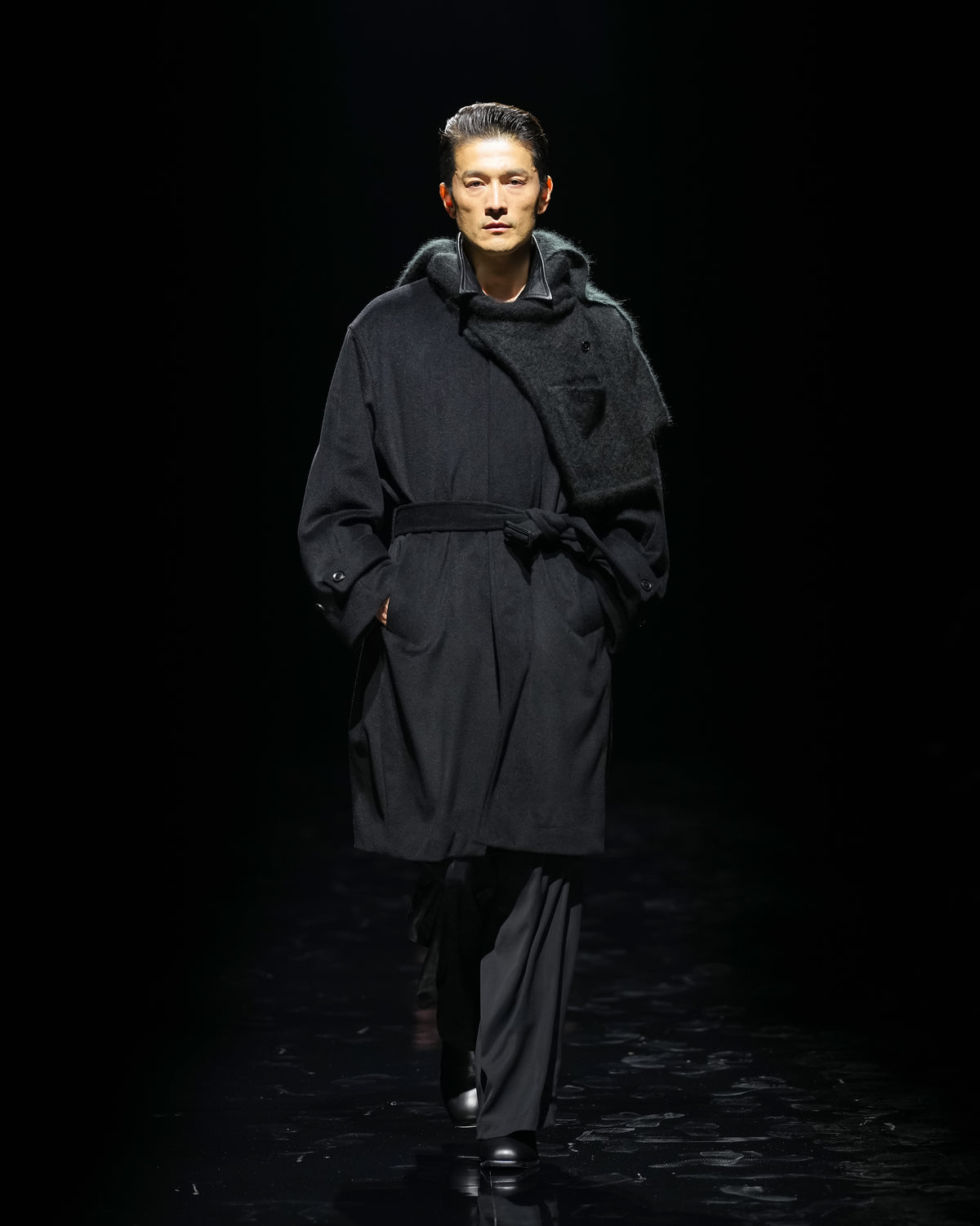 ANGOLA WOOL BALMACAN COAT