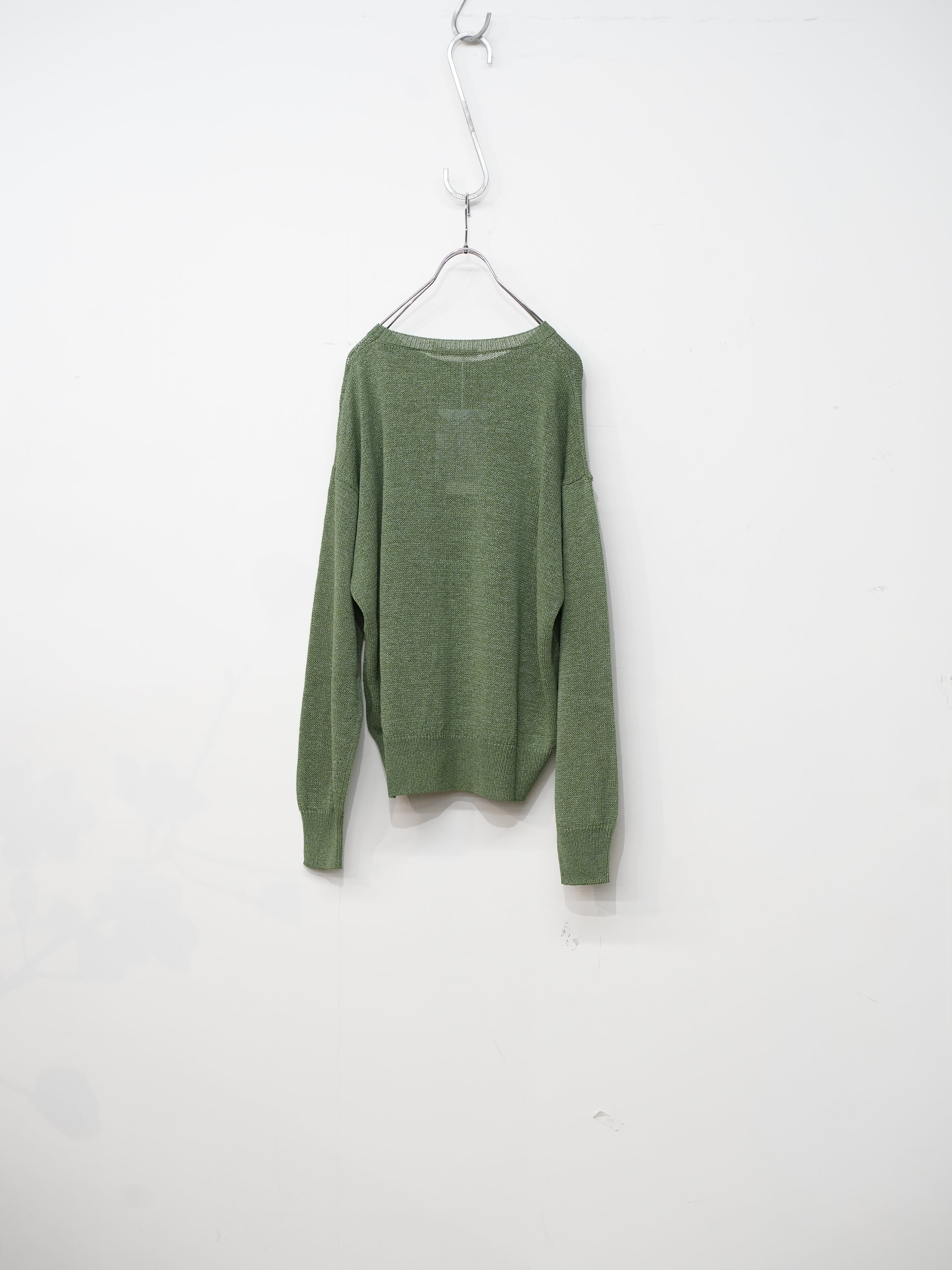 OVERSIZED WASHI PAPER SWEATER(Sauge)