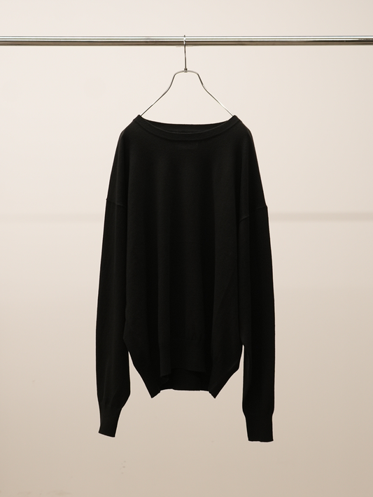 COTTON CASHMERE KNIT(BLACK)