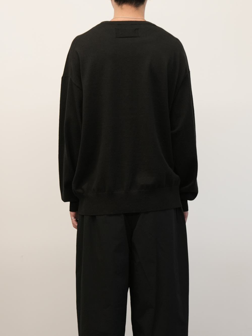 COTTON CASHMERE KNIT(BLACK)