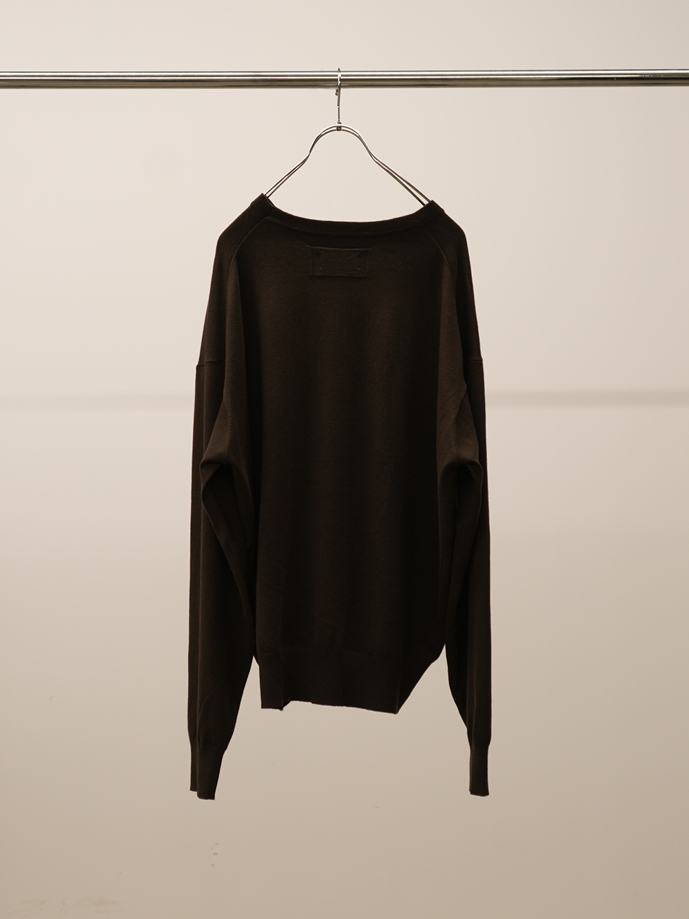 COTTON CASHMERE KNIT(BROWN)